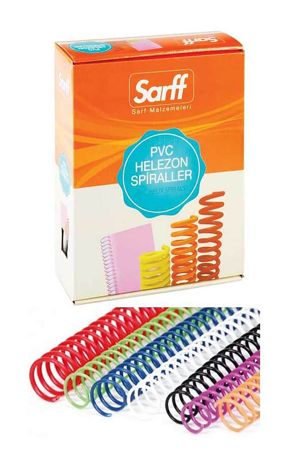 SARFF Pvc Helezon Spiral 12mm  Beyaz