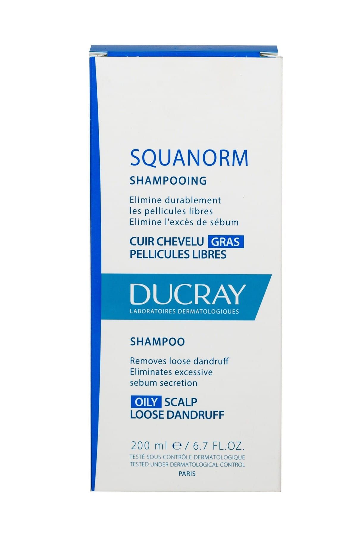 Ducray Yağlı Kepek Şampuanı - Squanorm Gras Shampoo 200 ml 673914400602