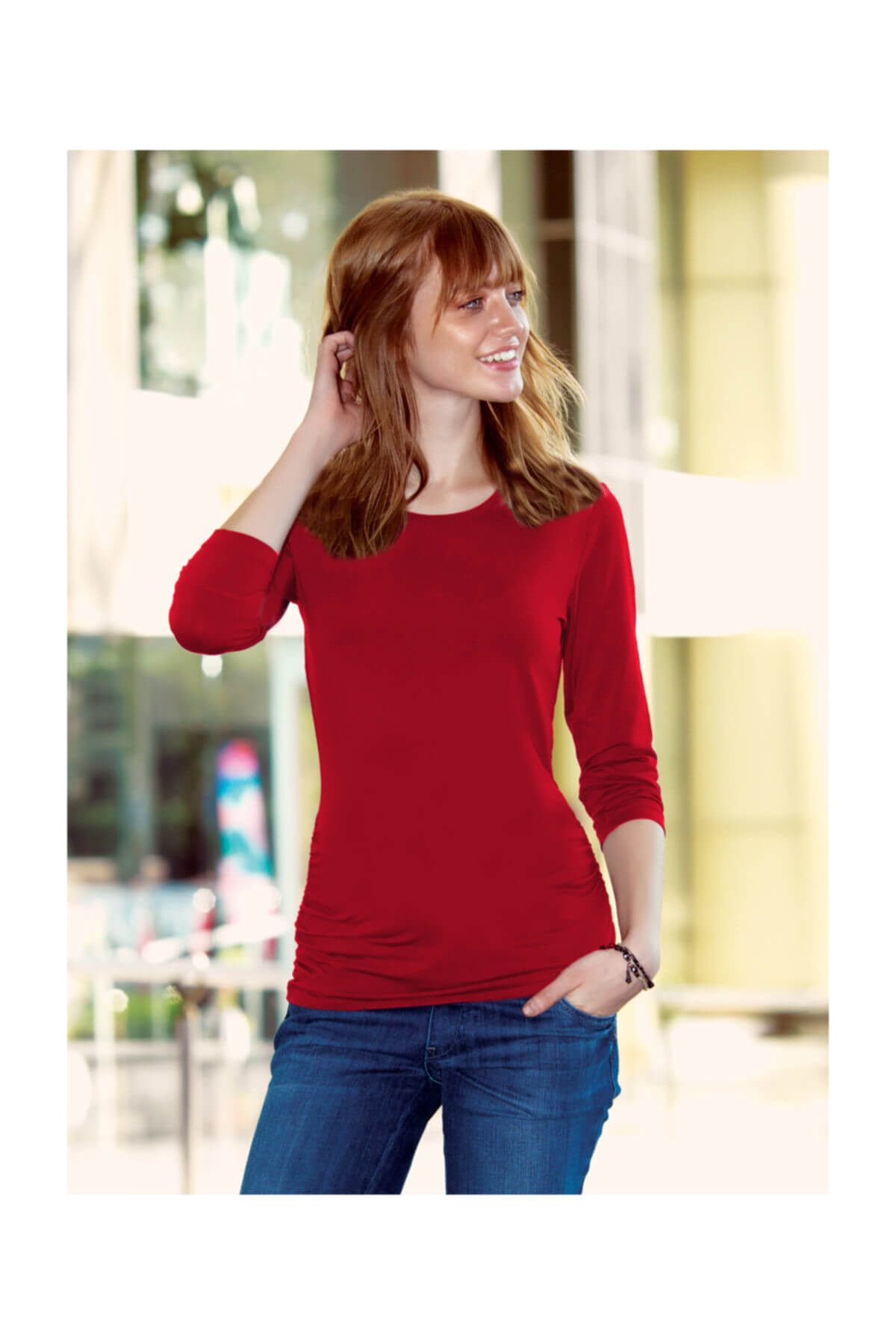 Ebru Maternity Kırmızı Hamile Body 4256