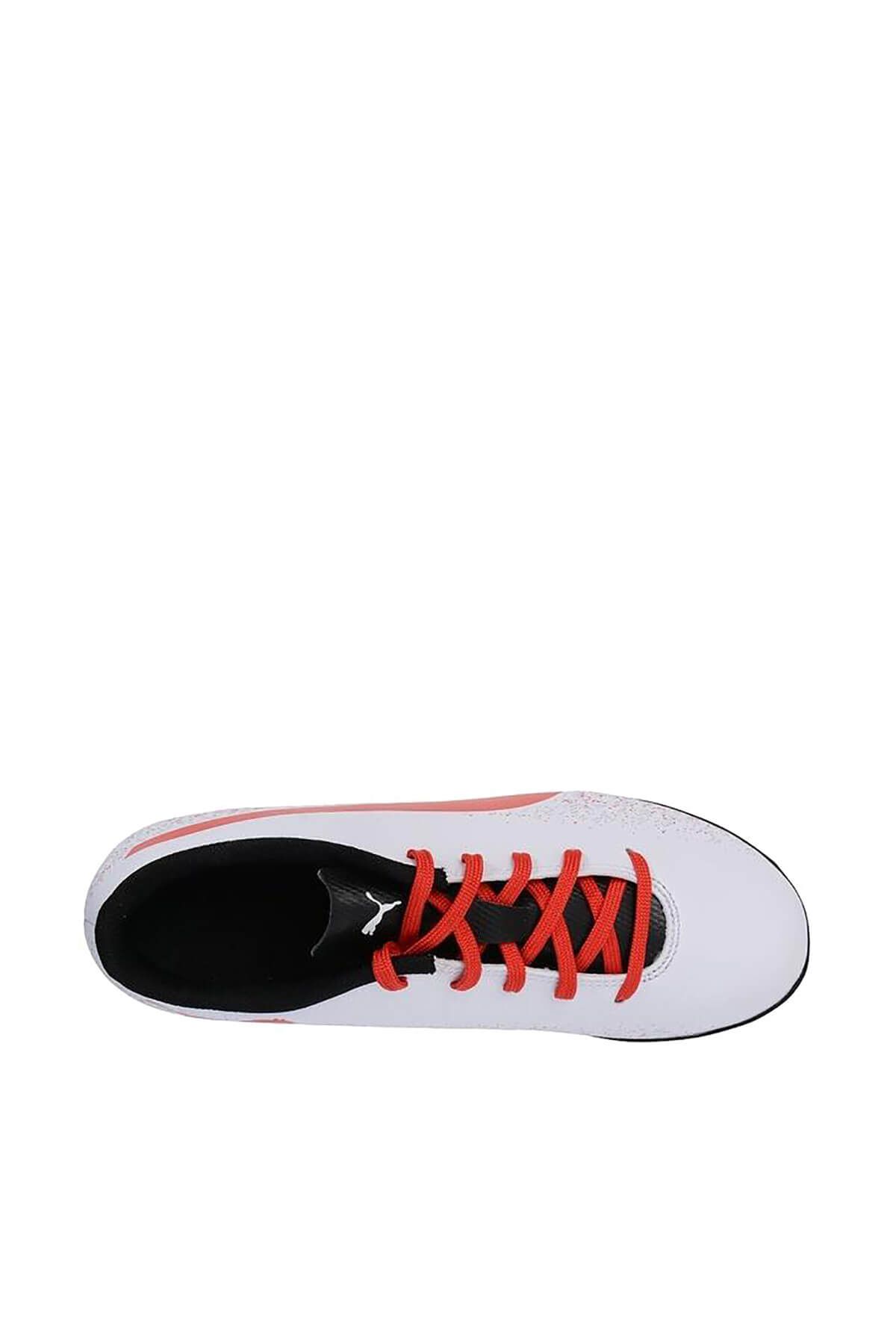 Puma Kids Puma Truora Tt Jr Beyaz KIRMIZI Erkek Halı Saha Ayakkabısı 100385924