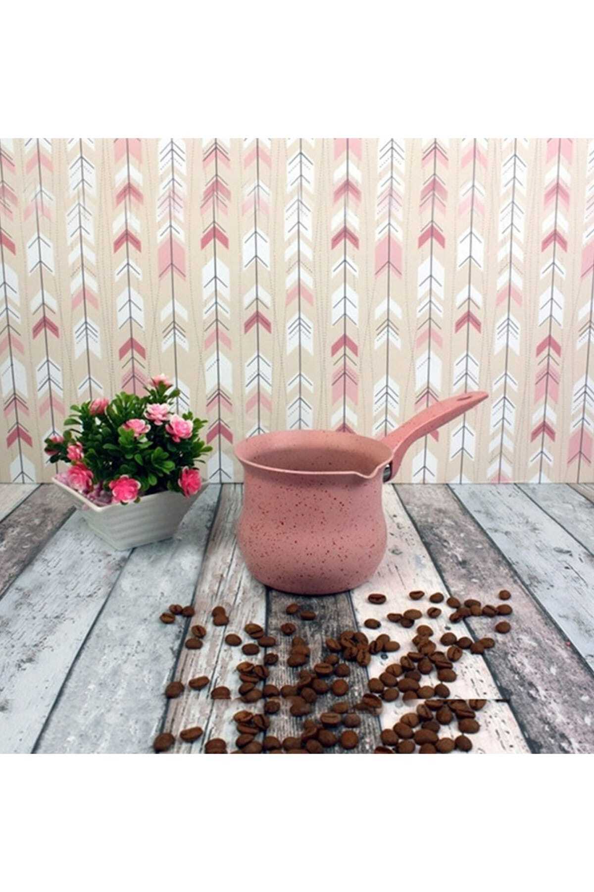 Hediyem Acayip Granit Cezve Pembe 300 Ml