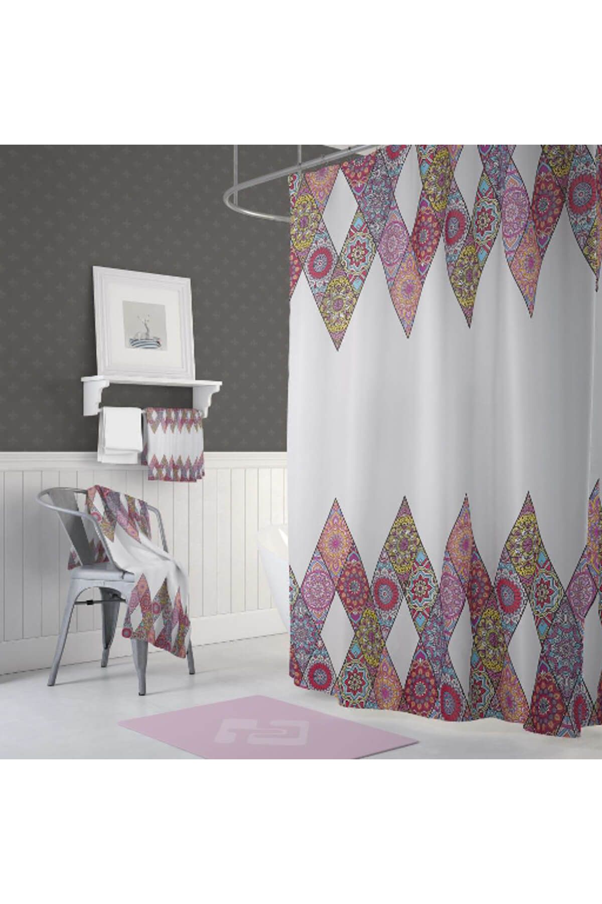 Jackline Banyo Duş Perdesi 10149 Çift Kanat 2X120x200