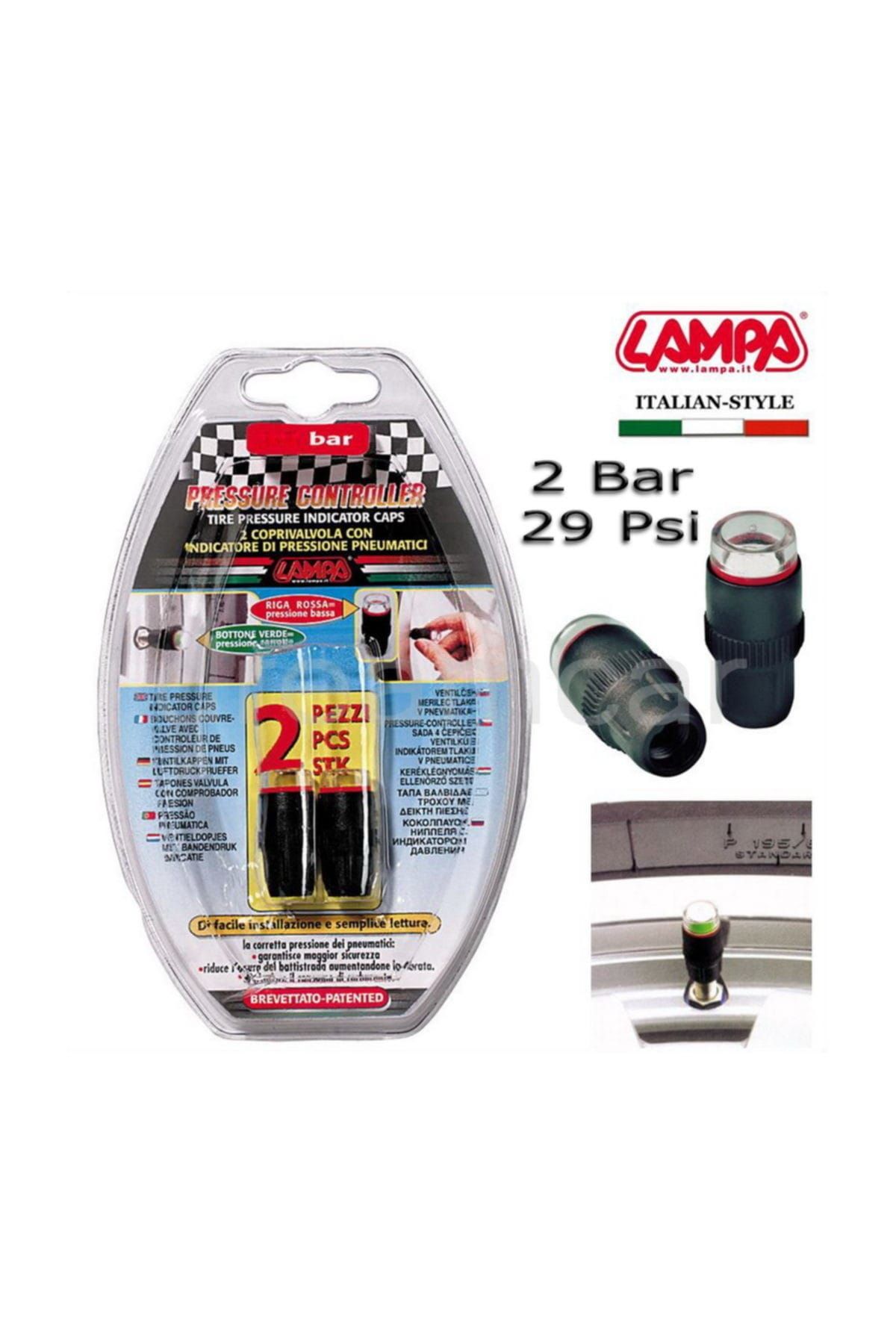 Lampa 2 Bar (29 Psi) Lastik Basınç Göstergeli Sibop Kapağı 02473