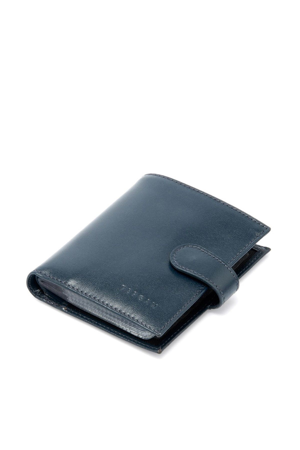 Tergan Hakiki Deri Lacivert Unisex Kredi Kartlık S1KK00001323