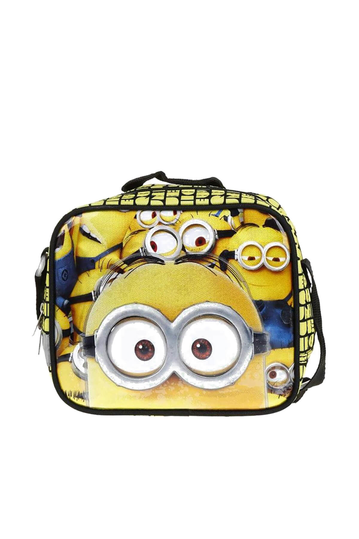 Minions Minnions & Despicable Me 95840 Gri Sarı Unisex Çocuk Beslenme Çantası 100378582