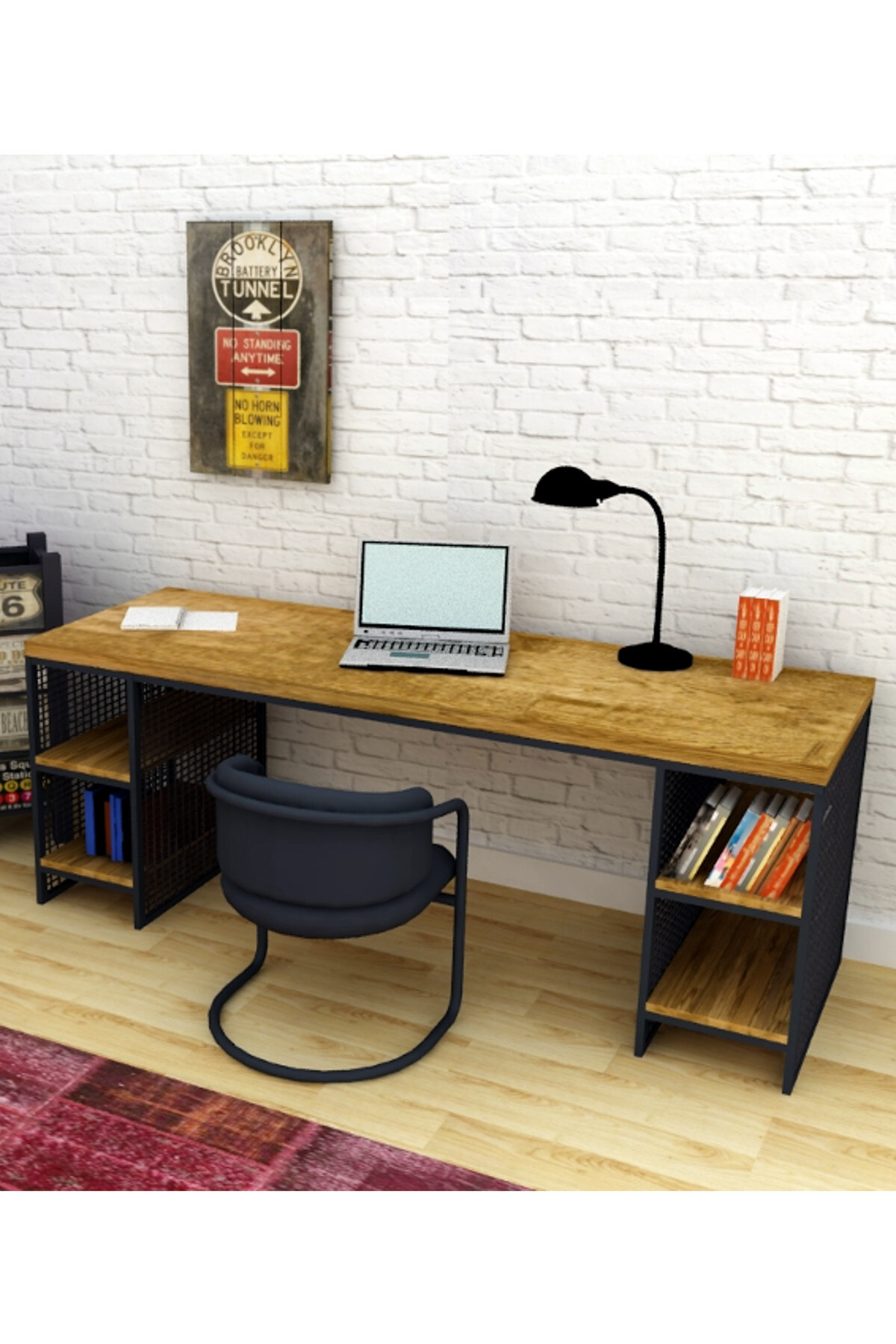Archi Ahşap Atölyesi Worley Grid Double Çalışma Masası 200 Cm