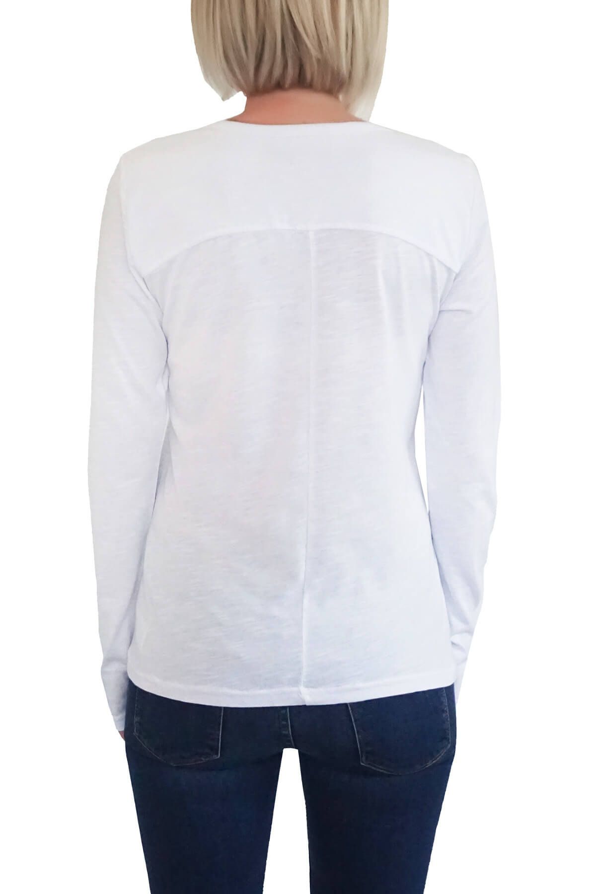 MOF Kadın Beyaz T-Shirt UKSYT-B 2
