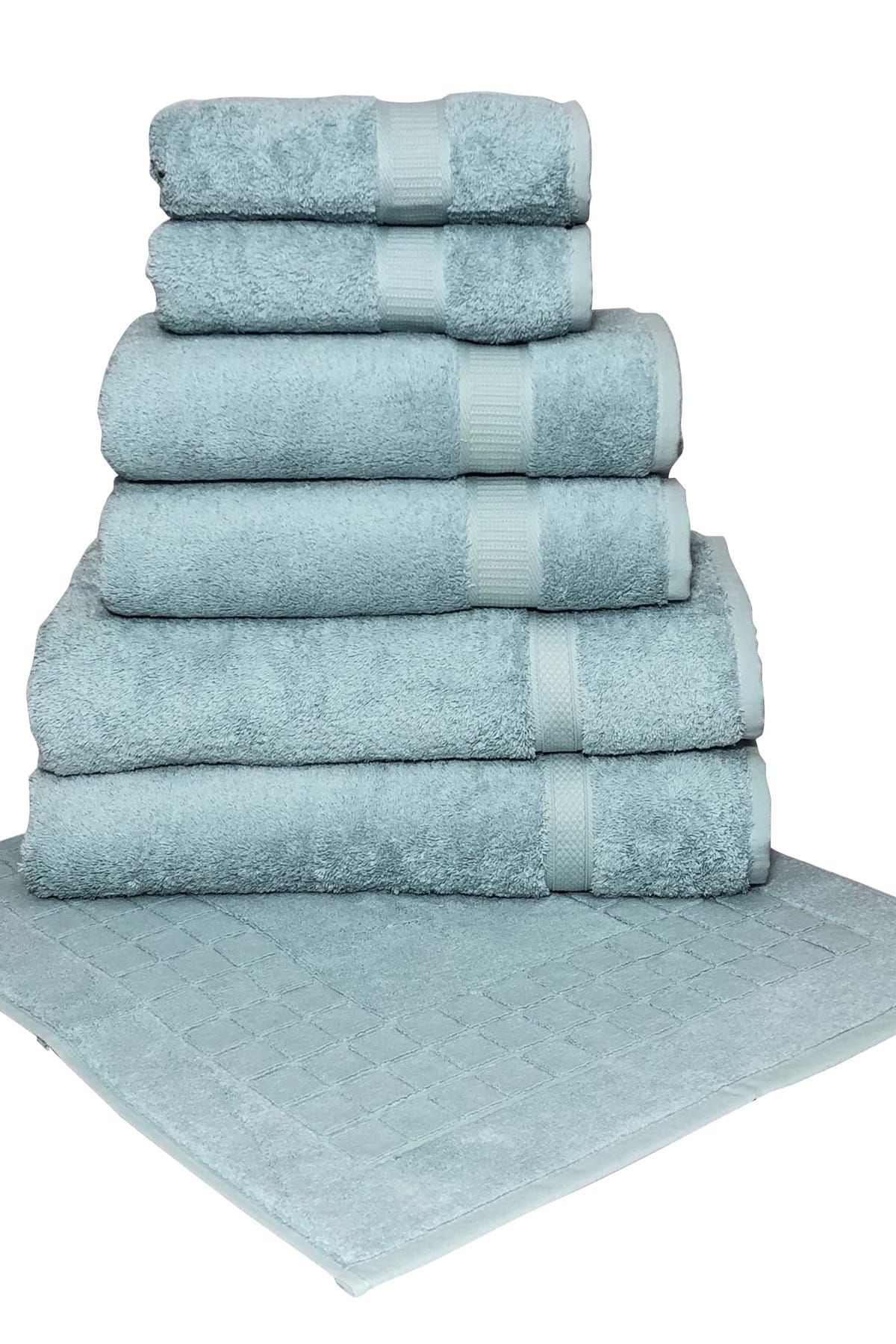 home bath ihracat fazlasi luks banyo havlu seti 7 parca mint fiyati yorumlari trendyol