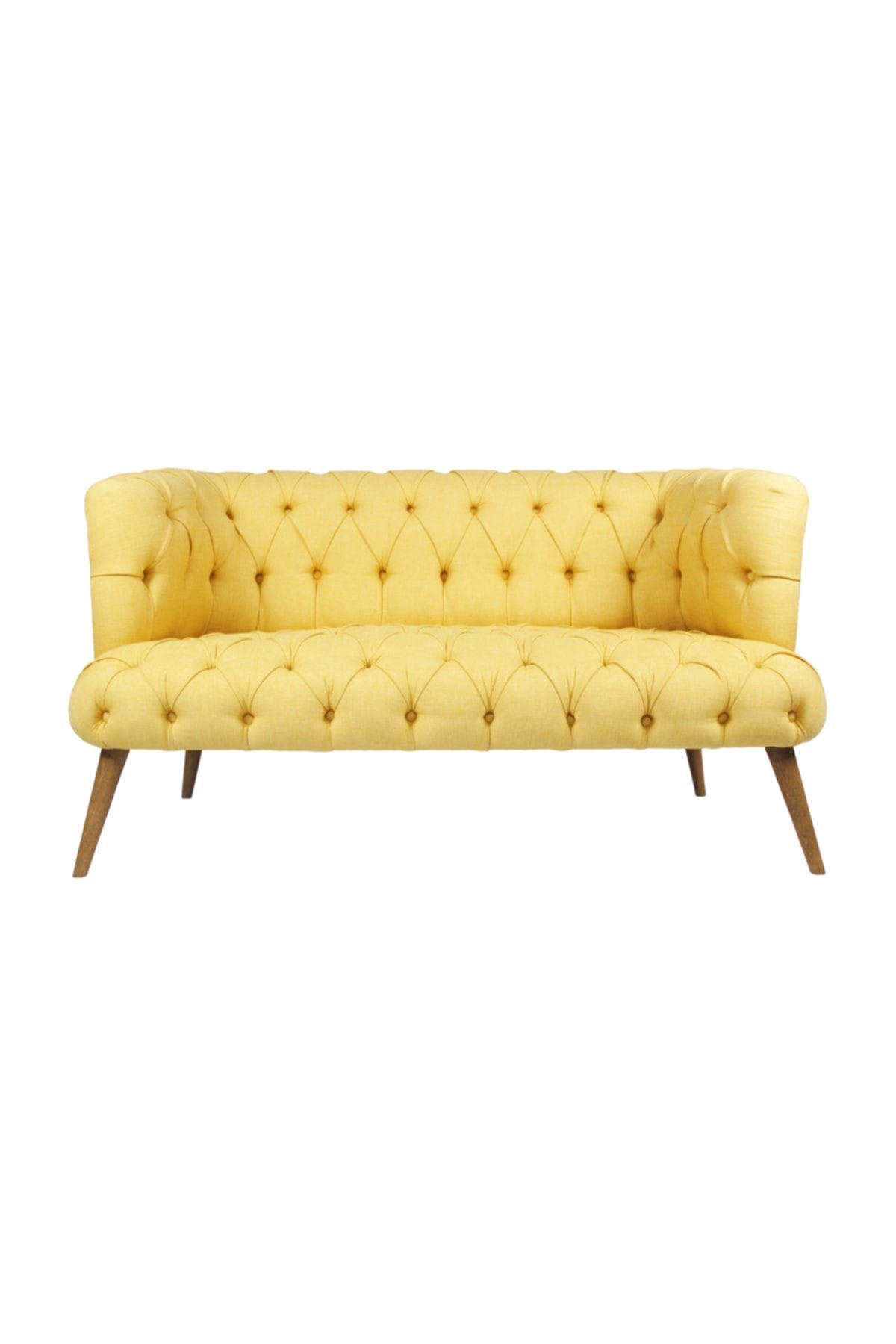 Ze10 Design West Monroe Loveseat İkili Kanape Sarı