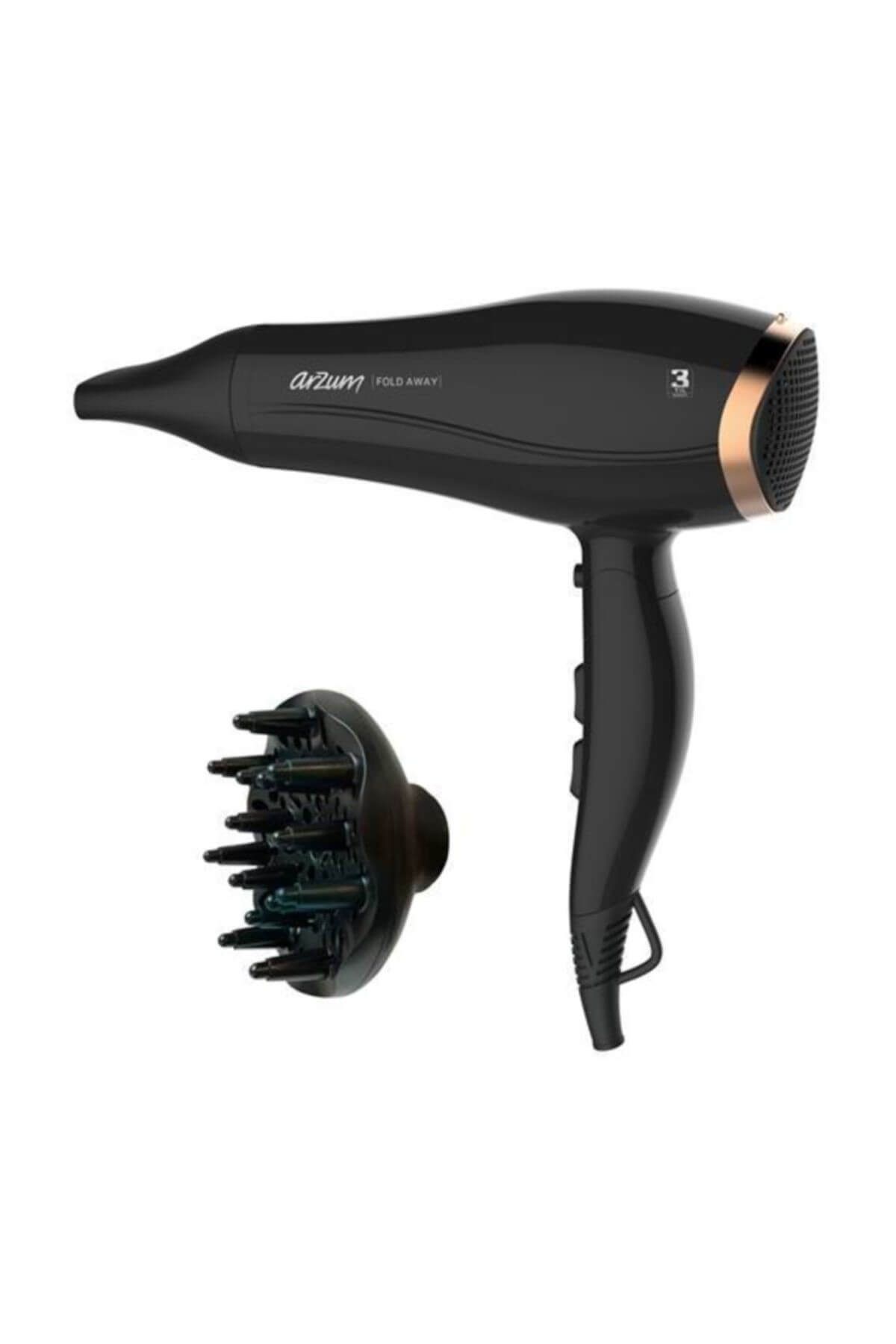 Arzum AR5046 Fold Away Siyah Saç Kurutma Makinesi