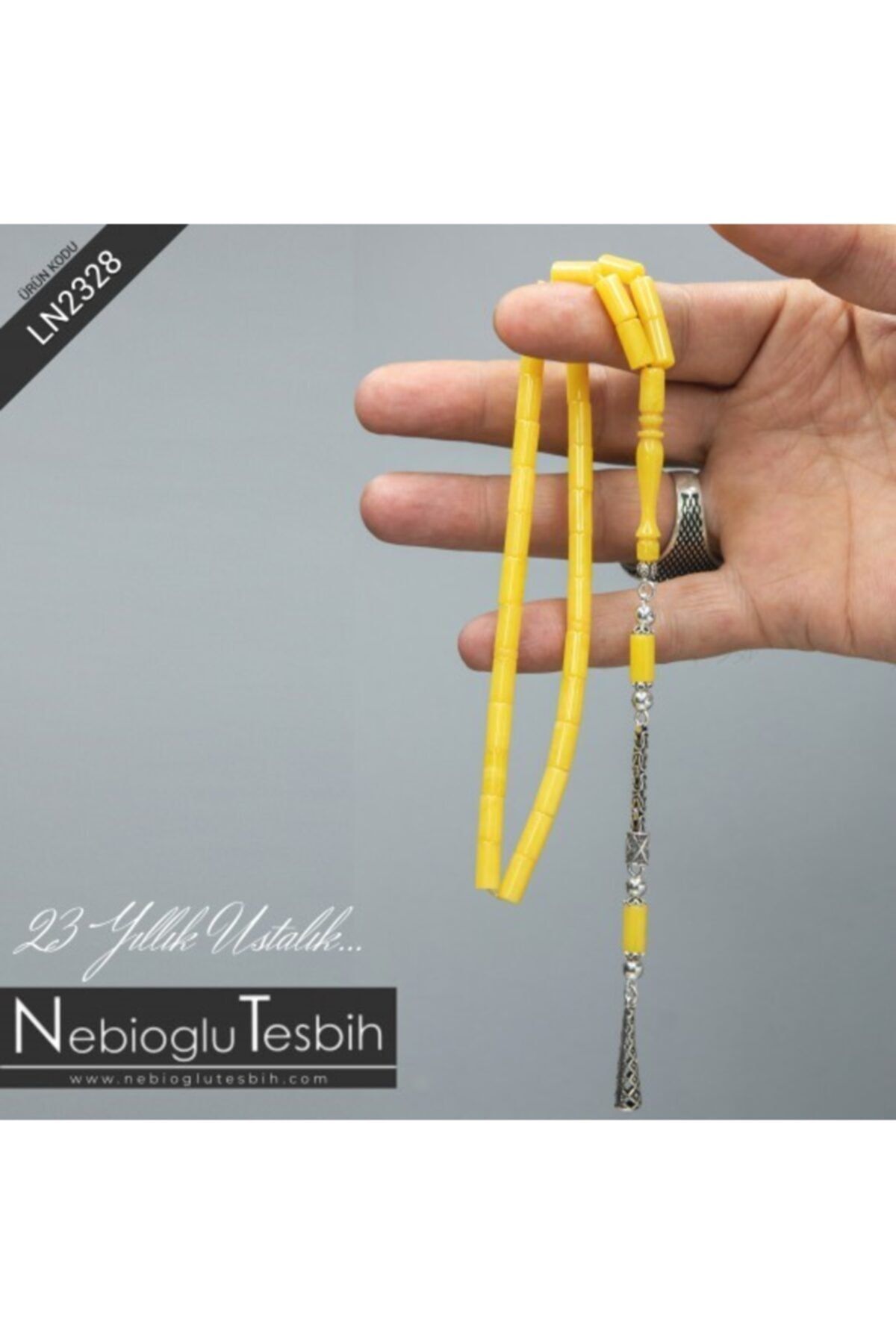 Nebioğlu Tesbih Özel Usta Işçilikli Kesme Kesim Sıkma Kehribar