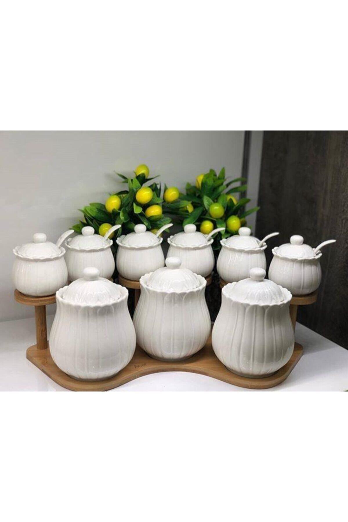 ACAR Bambu Kaşıklı Baharat Seti 9’lu Yam-010429