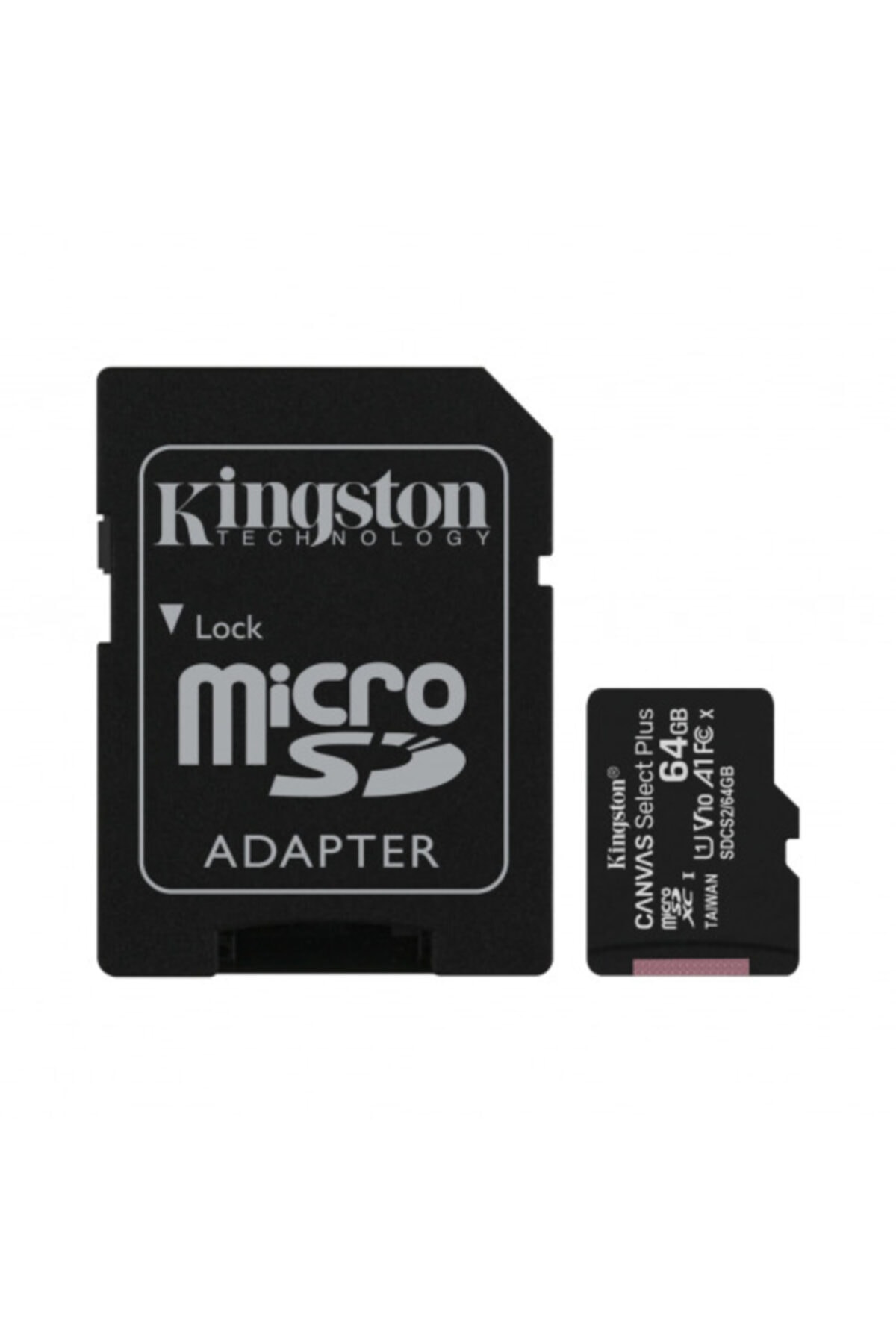 Kingston Kıngston Sdcs2/64gb Cl10 100mb/s Microsd (sd Adaptörlü)
