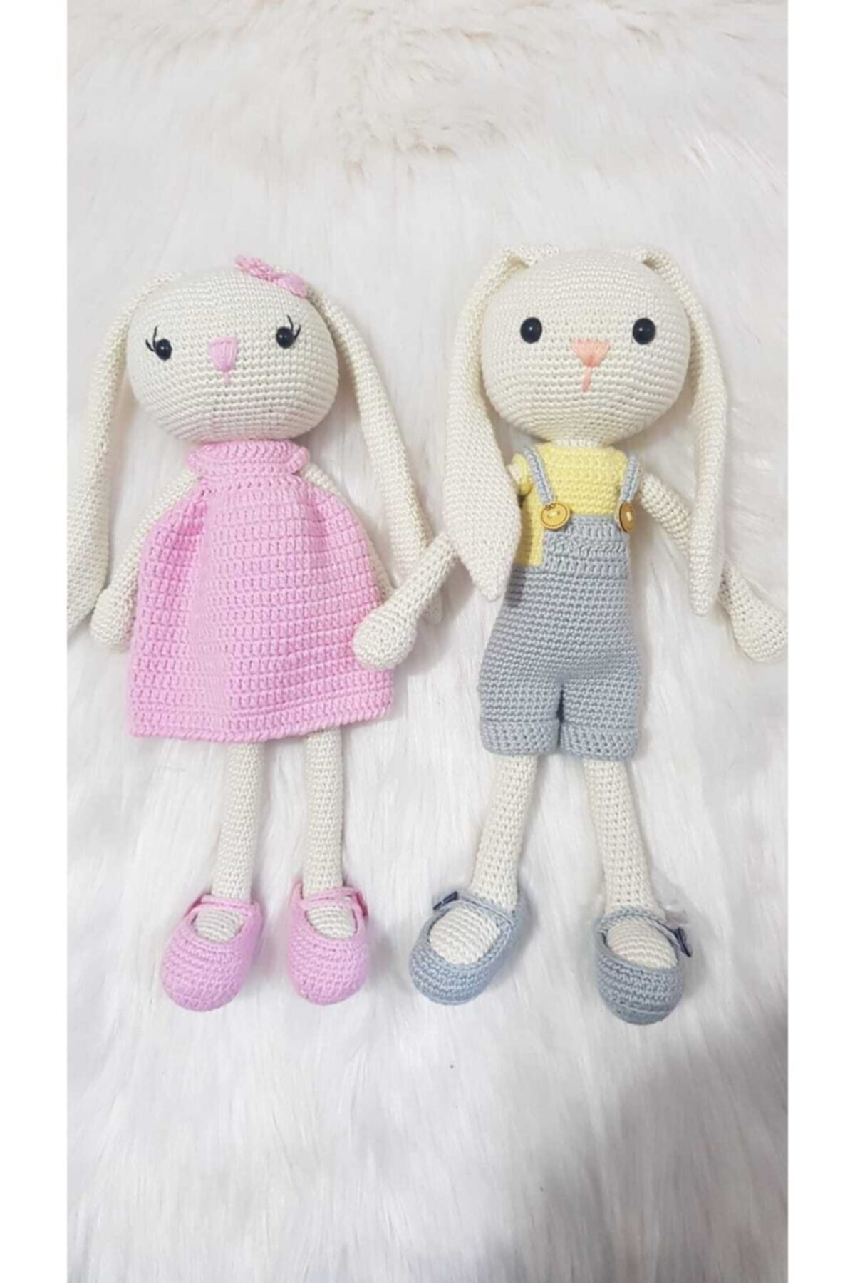 ON MARİFET Kız Ve Erkek Tavşan Amigurumi