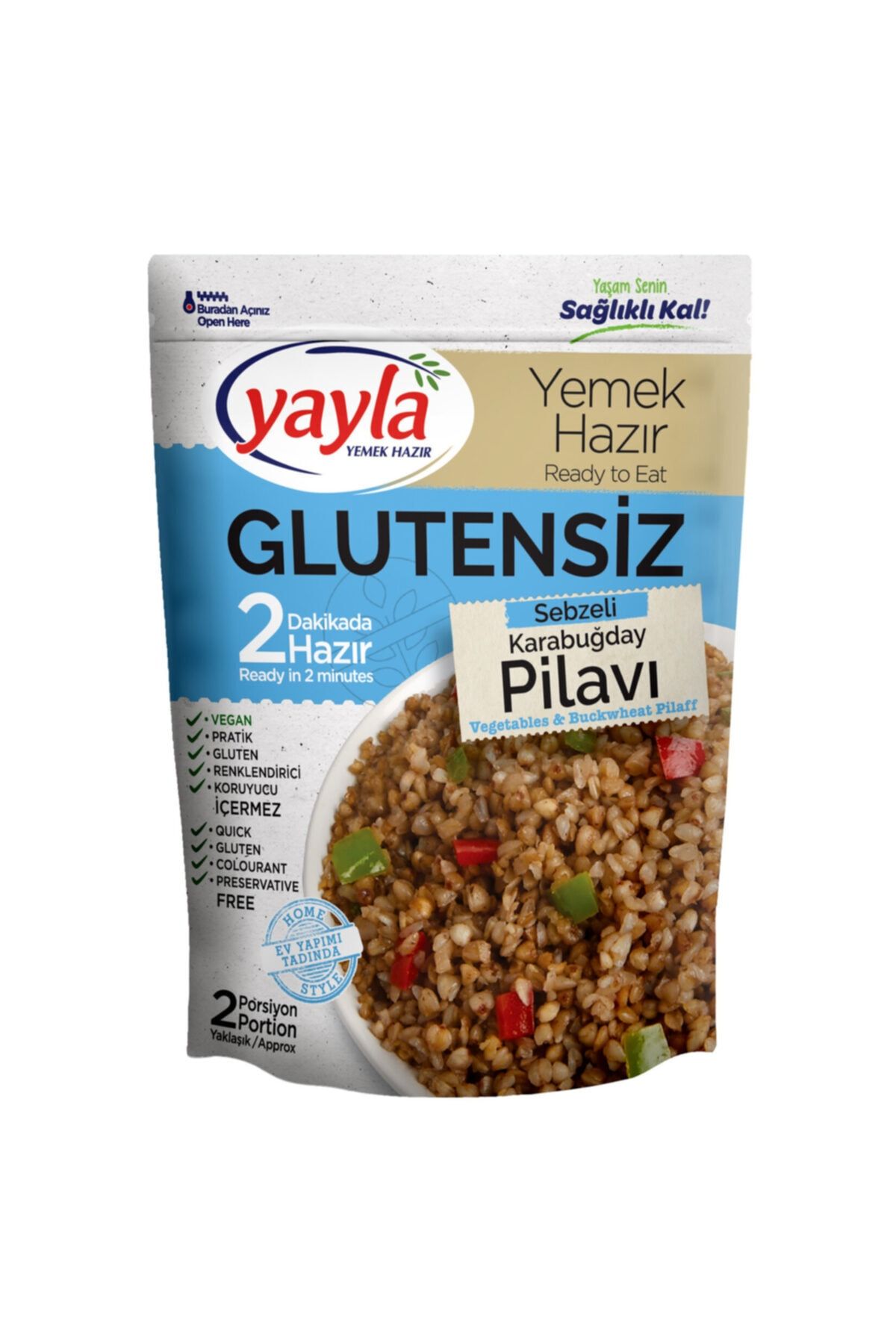 Yayla Gulutensiz Sebzeli Karabuğday Pilavı 250 Gr
