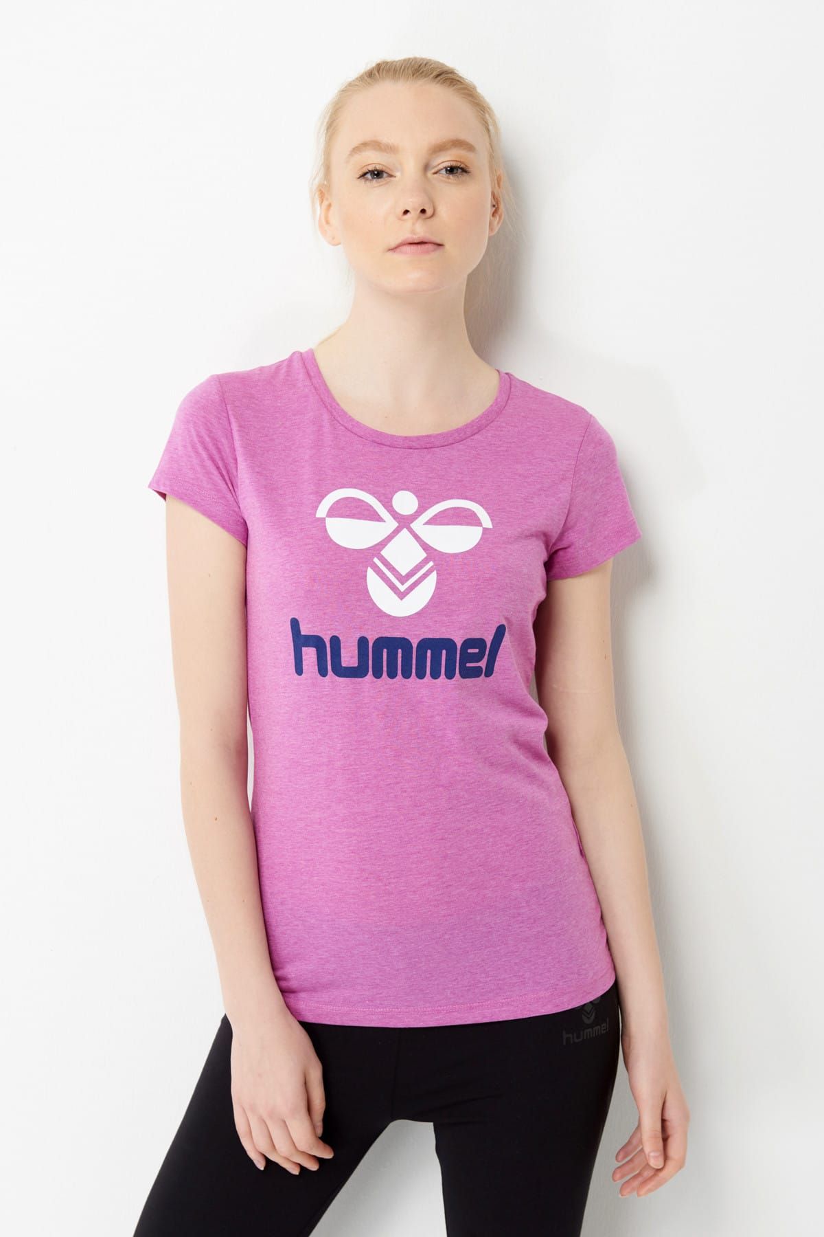 HUMMEL Kadın T-shirt Hmllogo T-Shırt S/S Tee