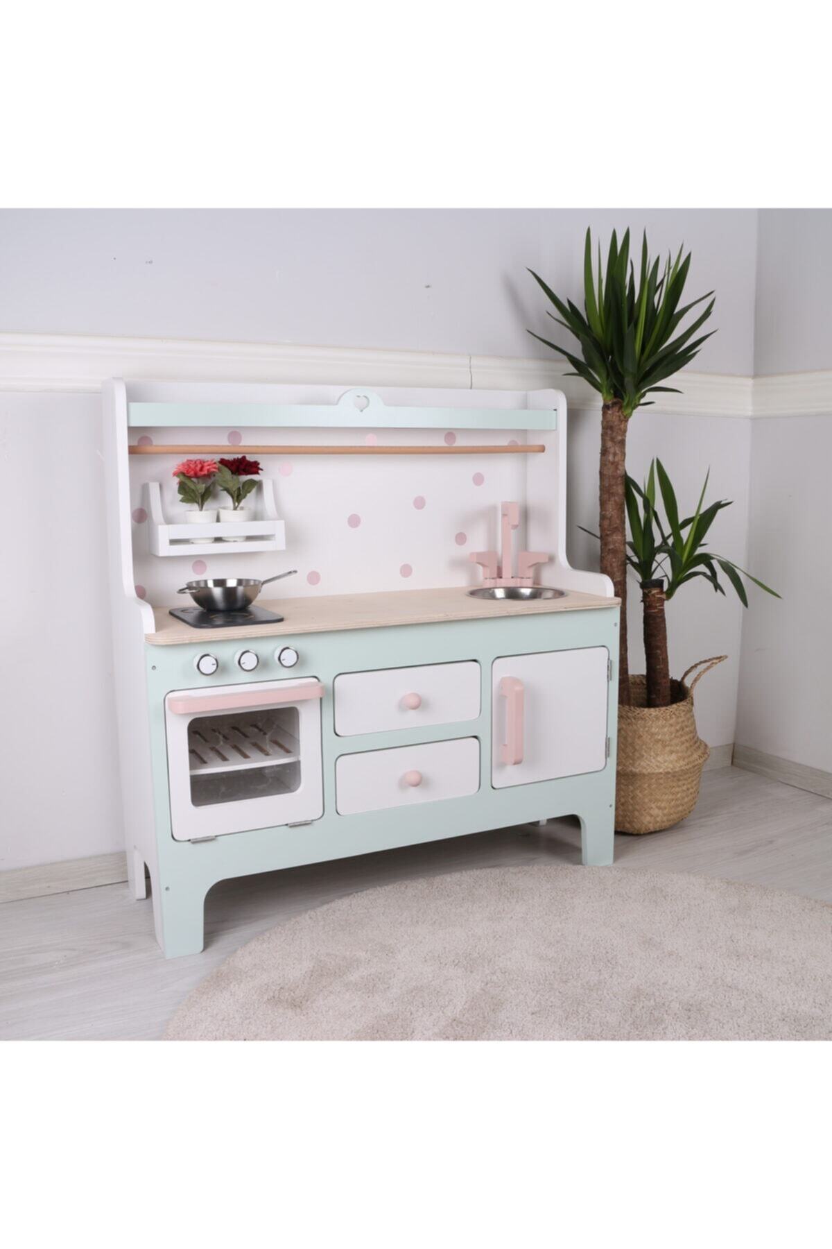 Anne ve Tasarım Ahşap Oyun-aktivite Mutfağı 2-6 Yaş