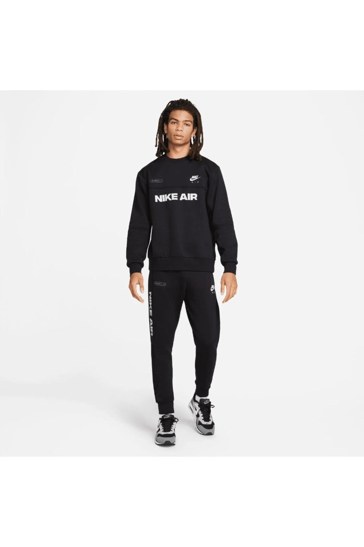Nike Sportswear Air Men s Black Sweatshirt Trendyol