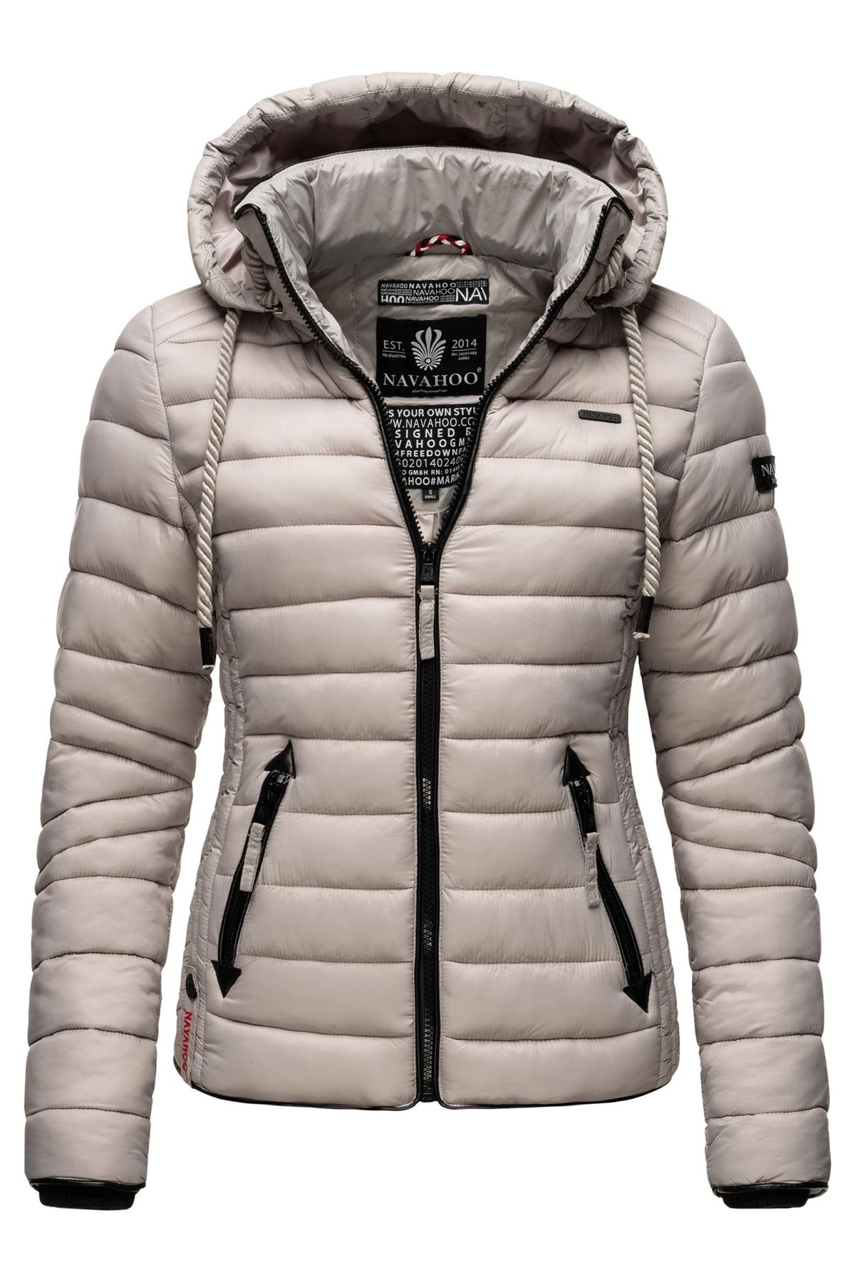 Navahoo Winter Jacket Gray Puffer Trendyol