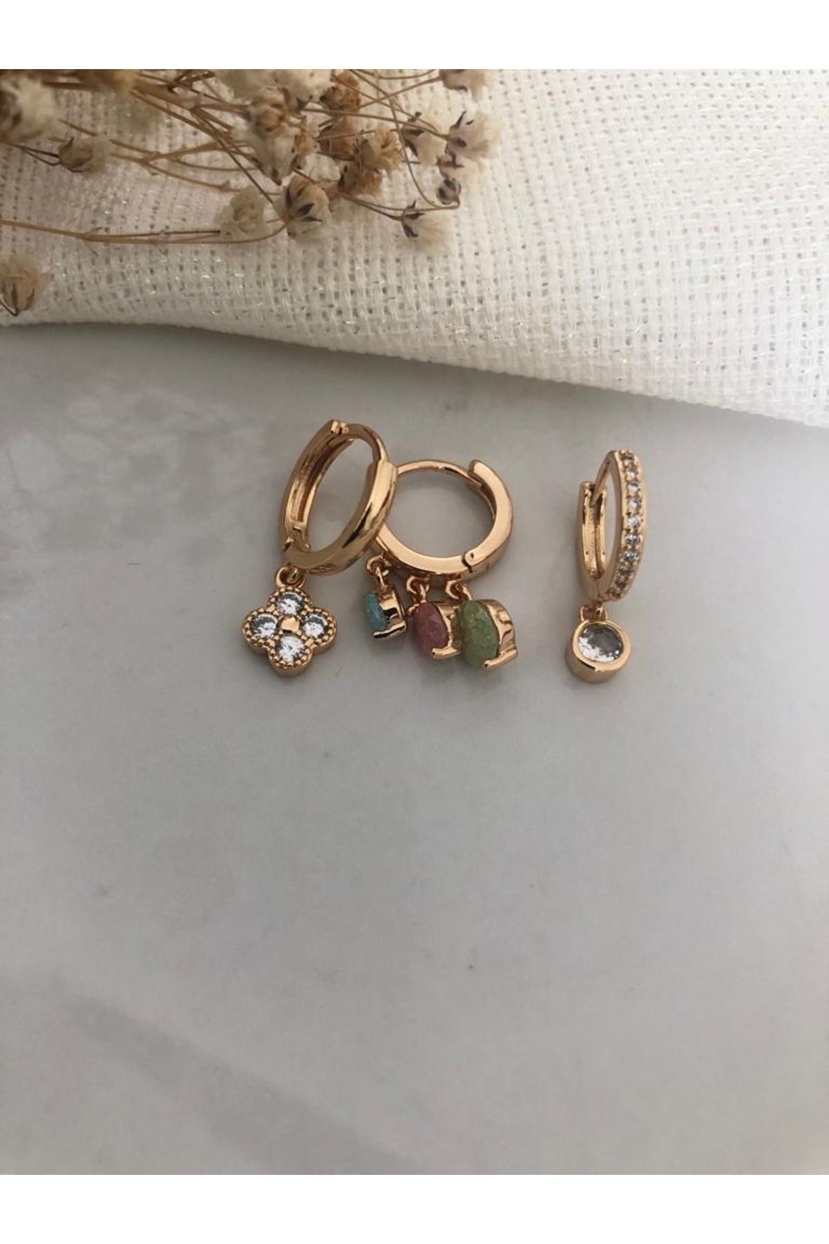 Small gold hoop earrings sales set of 3