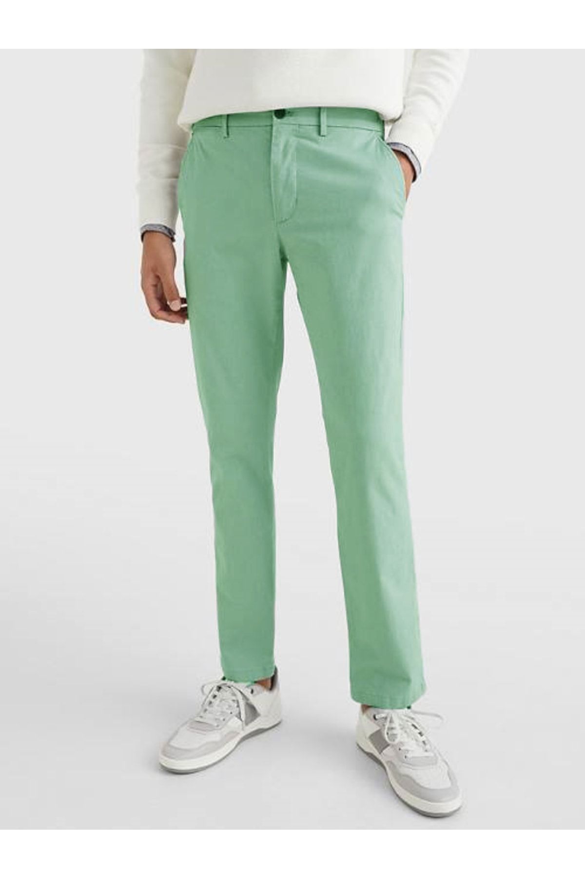 Green tommy hilfiger pants best sale