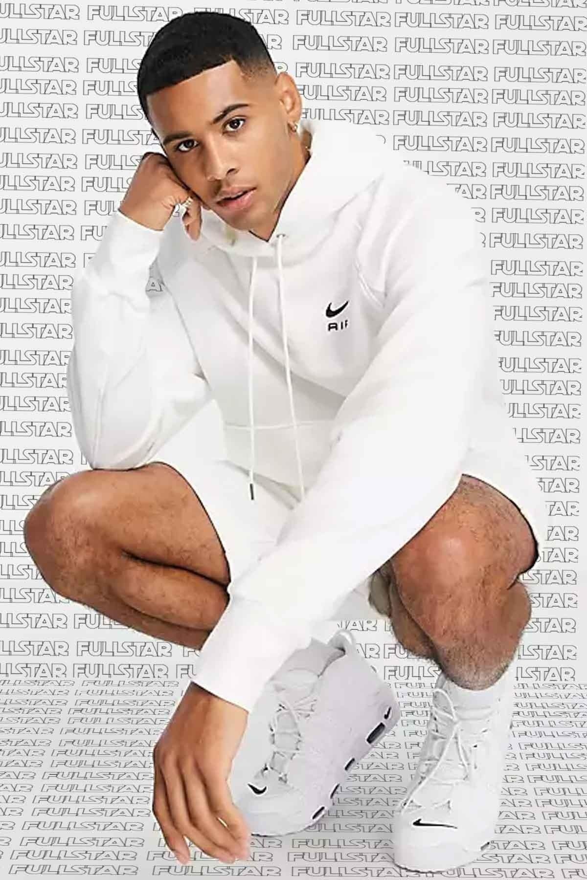 Nike Air French Terry Hoodie Hooded Unisex Sweatshirt Oversize