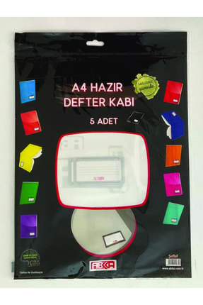 Hazır Defter Kabı Şeffaf 5 Li Image 0