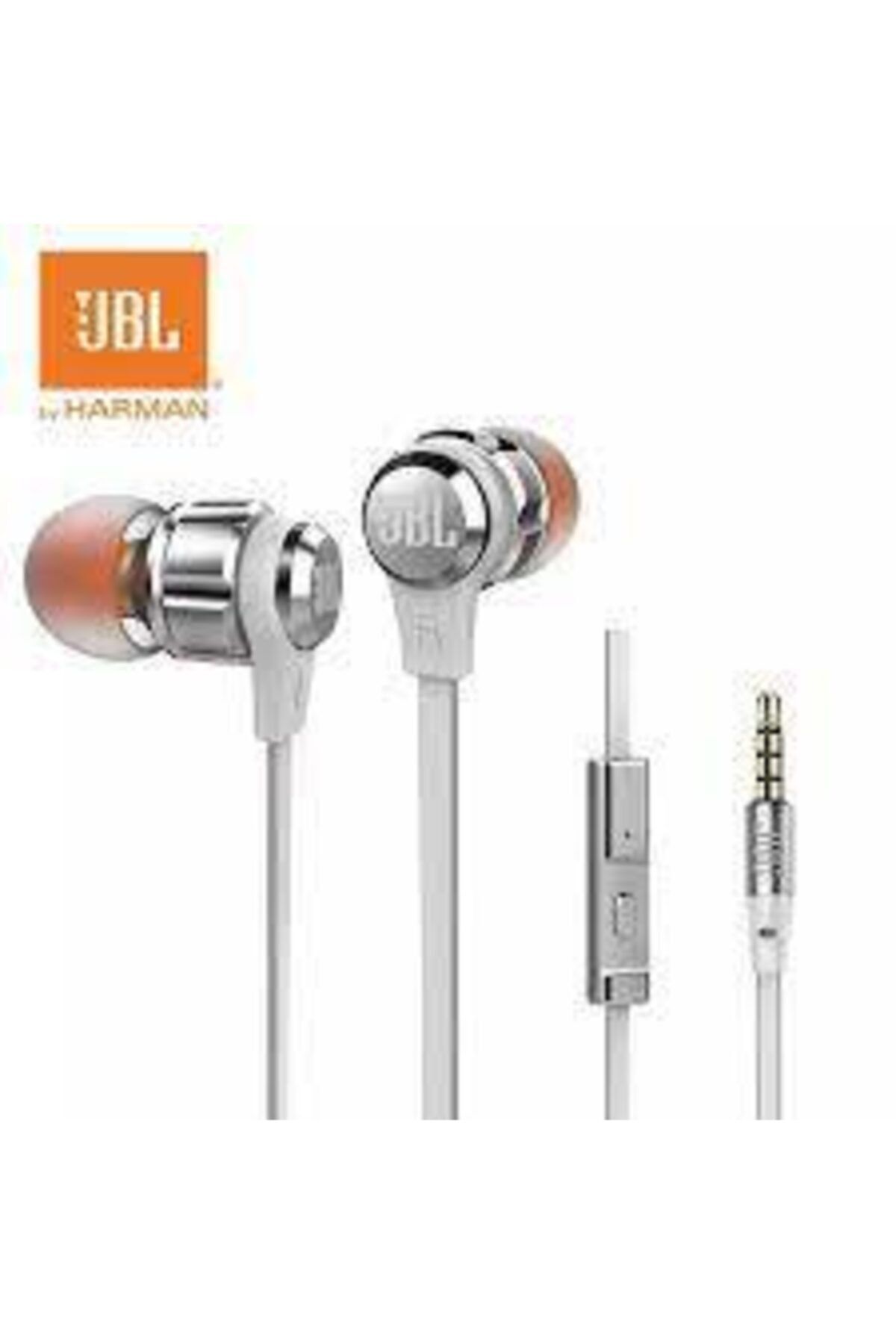 JBL T180a Pure Bass Mikrofonlu Kulak Içi Kulaklık - Gümüş