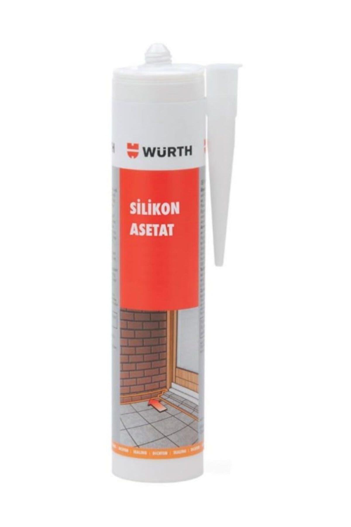 Würth Asetat Genel Amaçlı Silikon Sızdırmaz Izolasyon  Beyaz 310 ml.