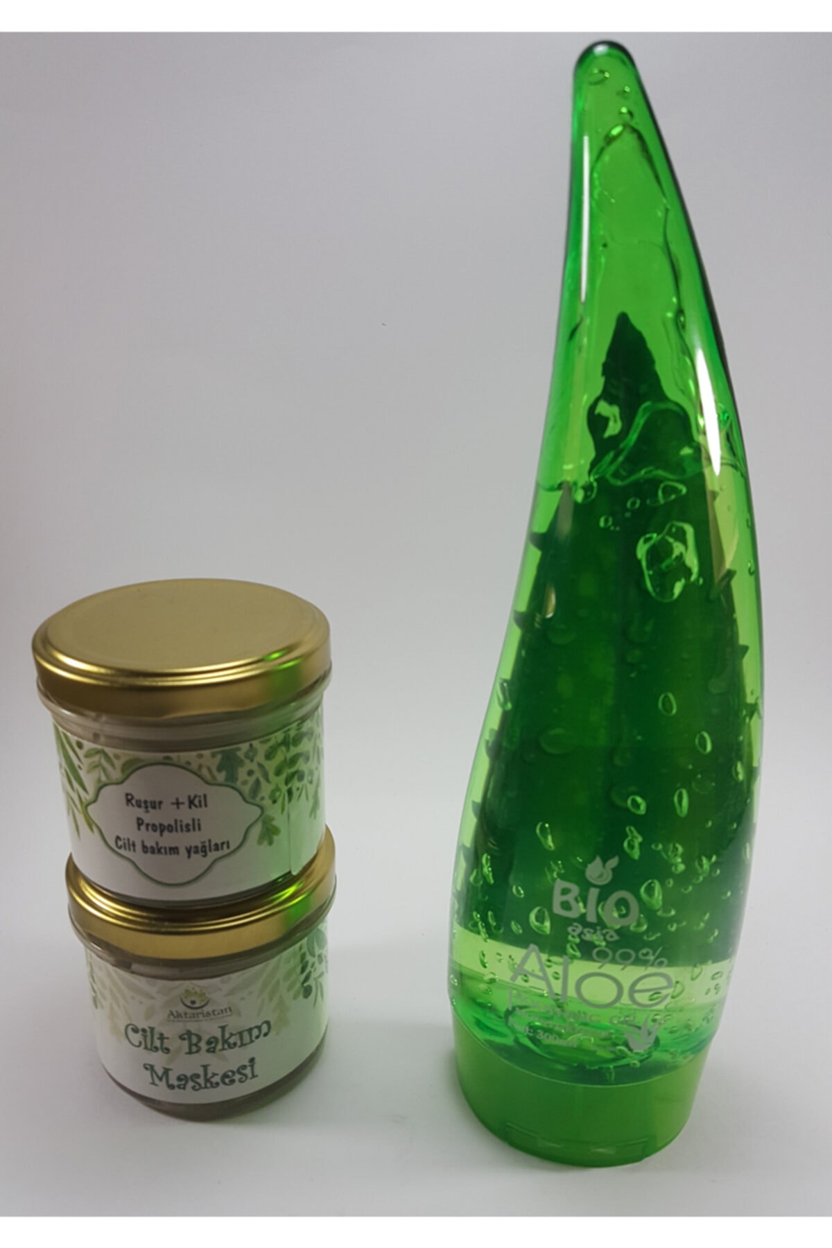 AKTARİSTAN Aloevera Jel Büyük Boy + Ruşurlu Propolisli Leke Maskesi