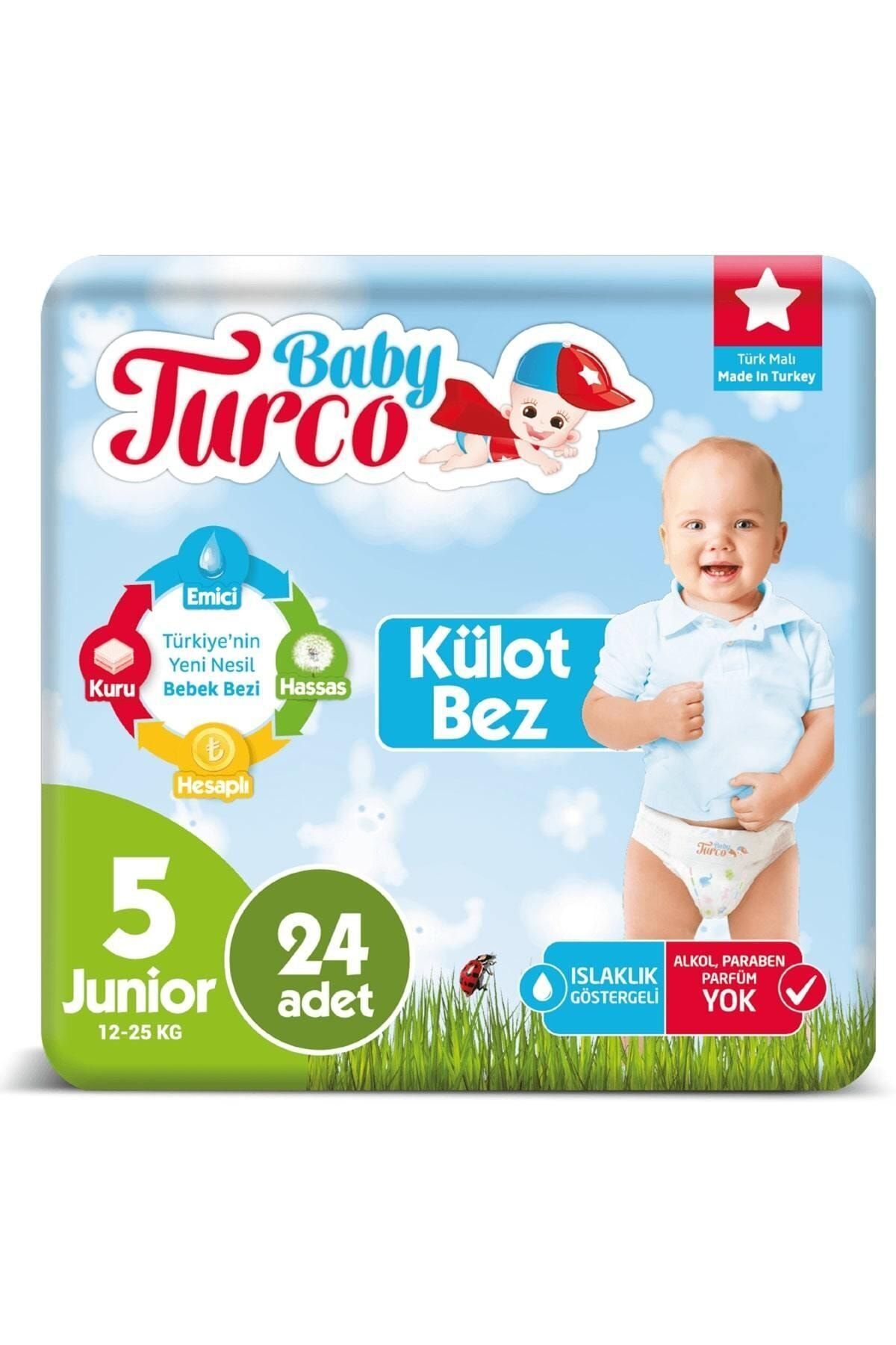 baby turco kulot bebek bezi jumbo beden 5 junior 24 adet 12 25 kg fiyati yorumlari trendyol