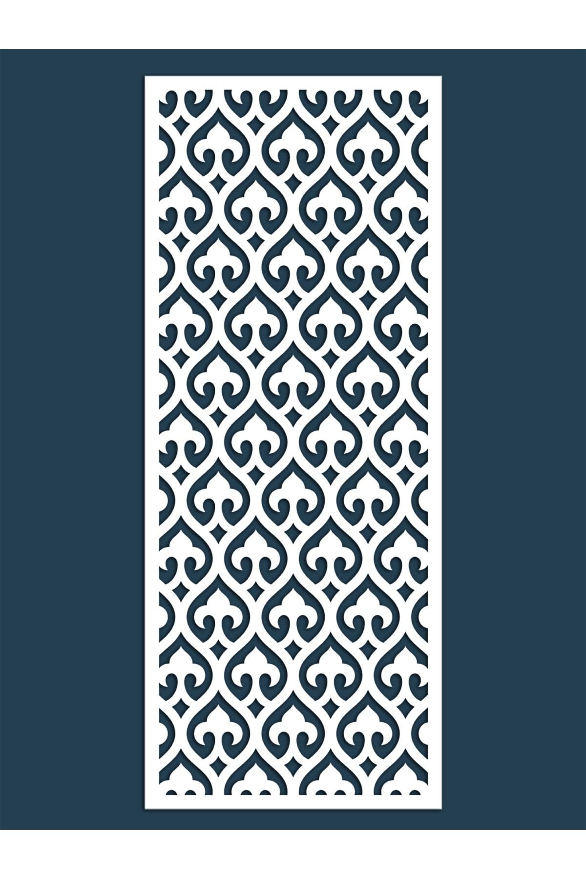 Liar Dekor Liar Ahşap Seperatör (Paravan) - KSP-28 - (10 mm) - (100 cm x 210 cm) - (Beyaz)