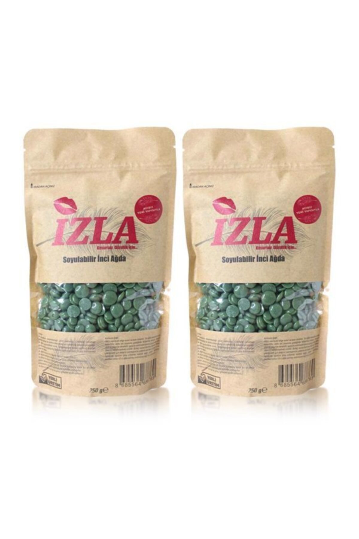 İzla Pudralı Soyulabilir Boncuk Ağda 250 gr 2'li