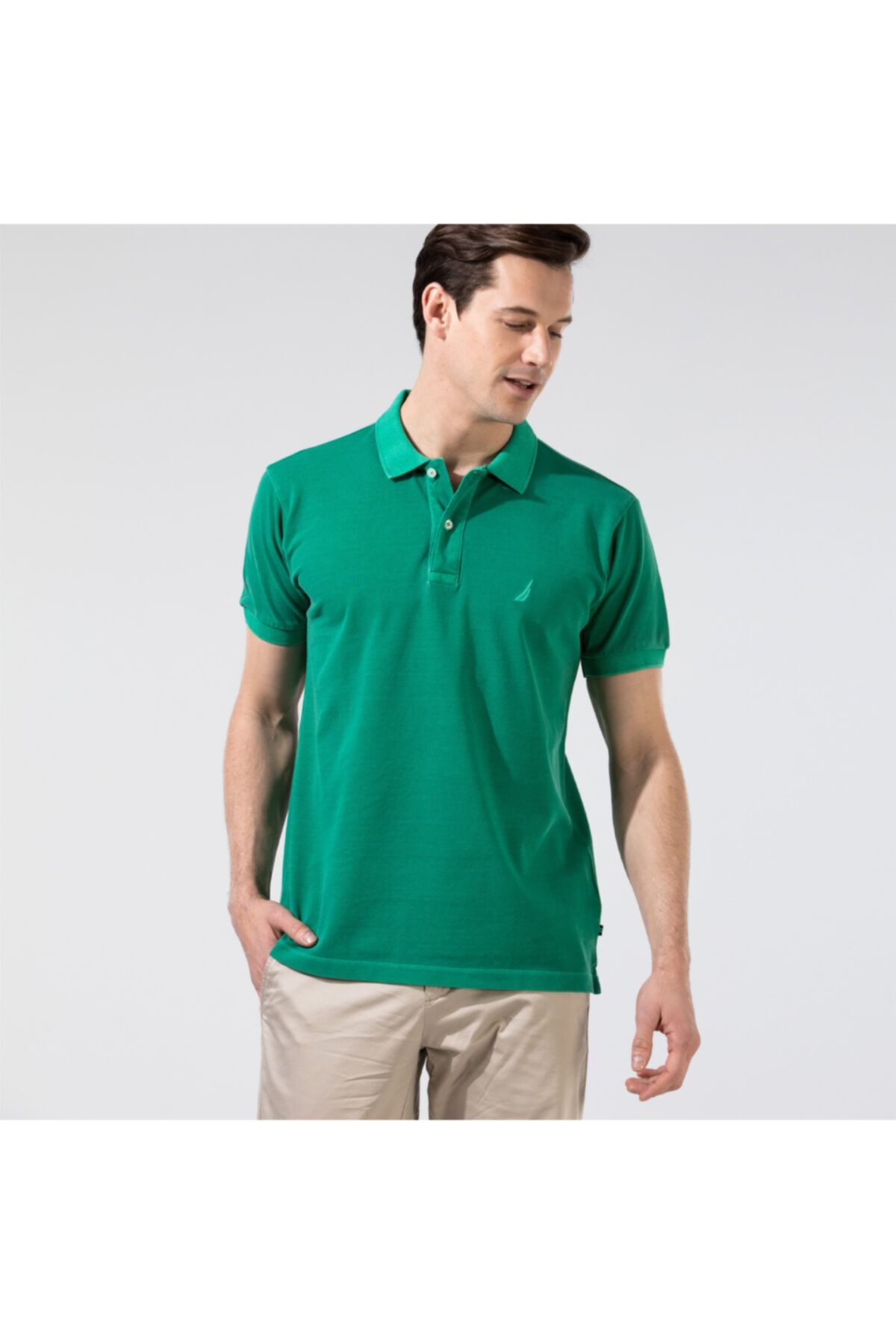 Nautica Erkek Yeşil Classıc Fıt Polo T-shirt