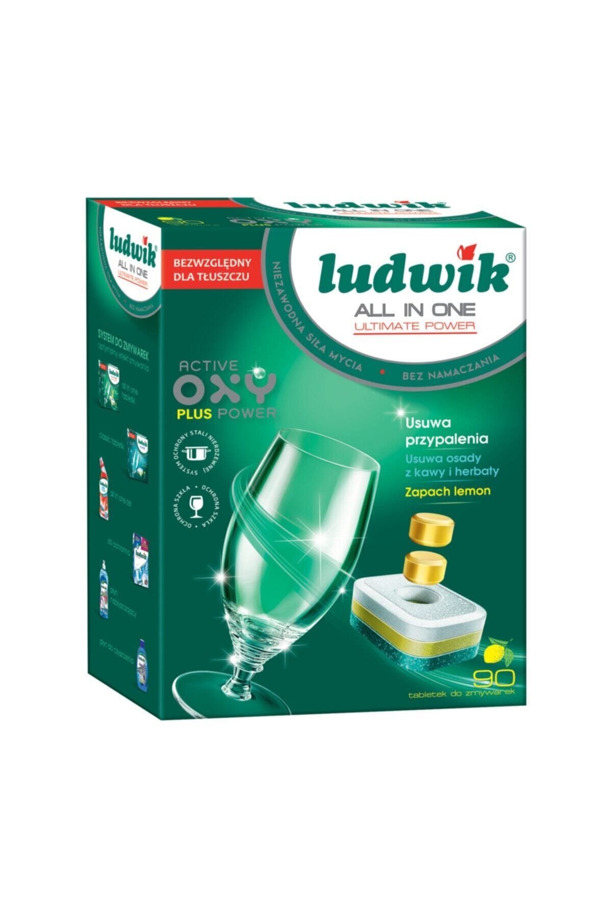LUDWİK Ludwi k Hepsi Bir Arada Ultimate Bulaşık Makine Tableti Limonlu 90 Yıkama
