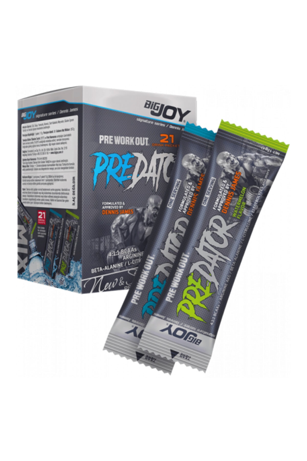 Bigjoy Sports Karışık Meyve Aroma Pre-dator Go! 21 Drink Packets