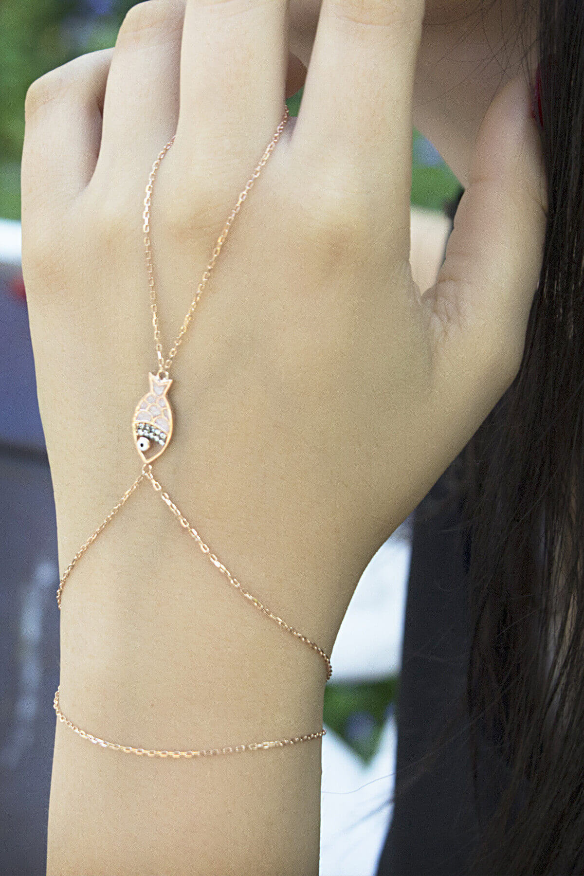 SUNSHINE 925 Ayar Gümüş Balık Motifli Şahmeran SS0210