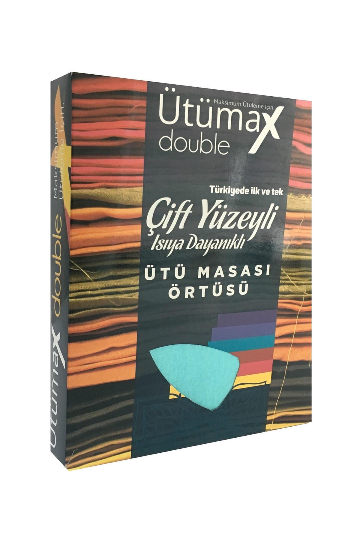 Ütümax Double Isıya Dayanıklı Keçe Ütü Masası Örtüsü Bezi Kılıfı