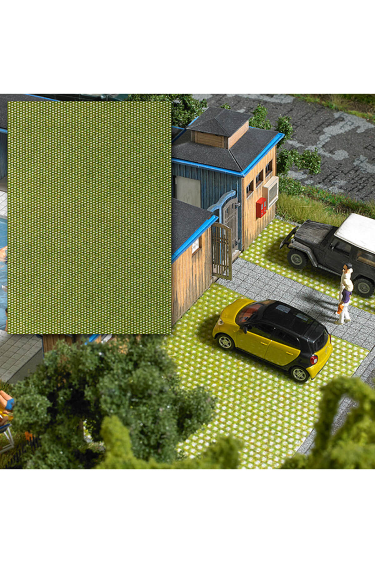 Busch Çim Döşeme Maketi 2 1/87 HO N:7431 138415