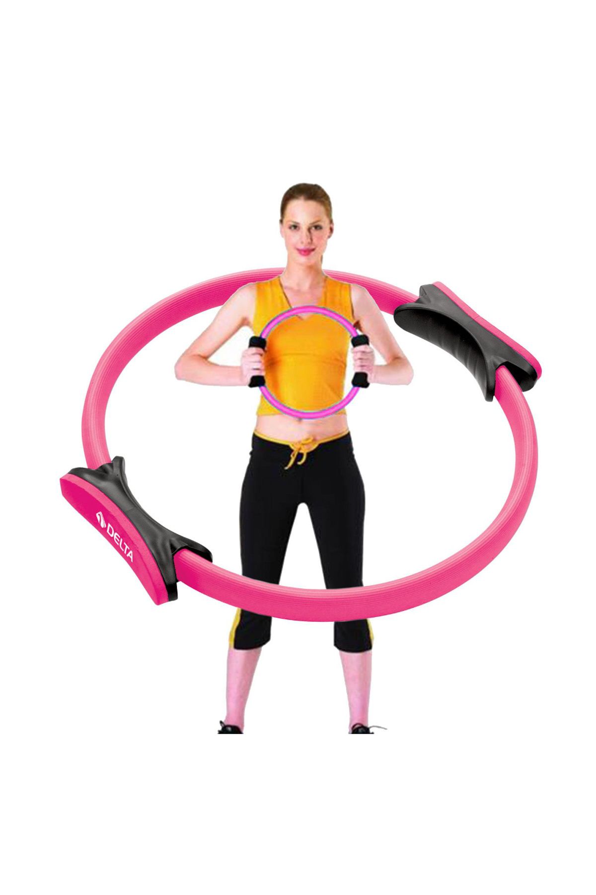 Delta Dura-Strong 38 Cm Fuşya Pilates Çemberi (Egzersiz Çemberi)