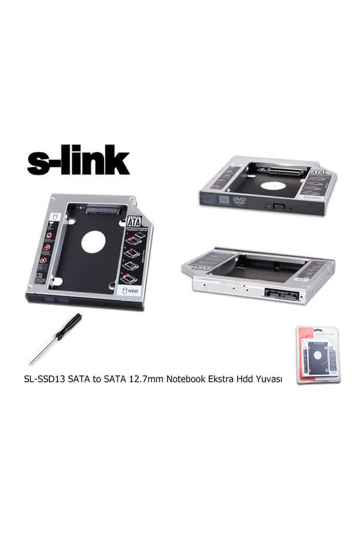 SLINK S-Lınk Sl-Ssd13 Sata To Sata 12.7Mm Notebook Ekstra Hdd Yuvası