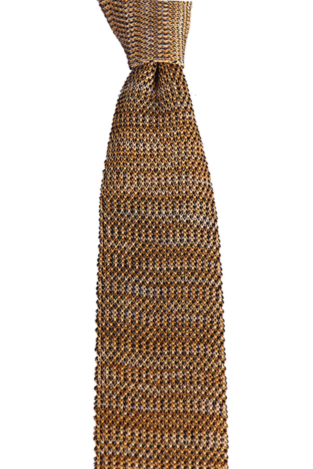 Brianze Erkek Hardal Melanj Desen Örgü Kravat  444GKC008