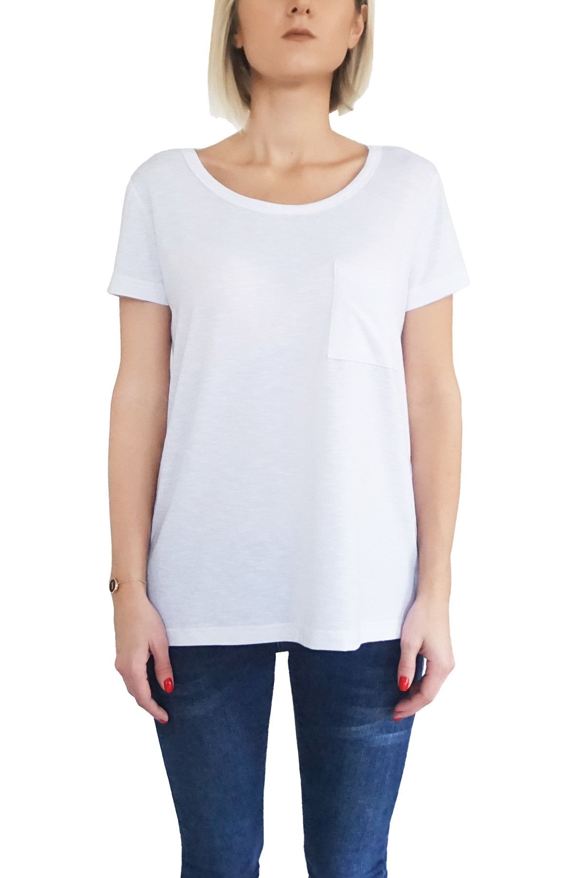 MOF Kadın Beyaz T-Shirt GSYT-B 1