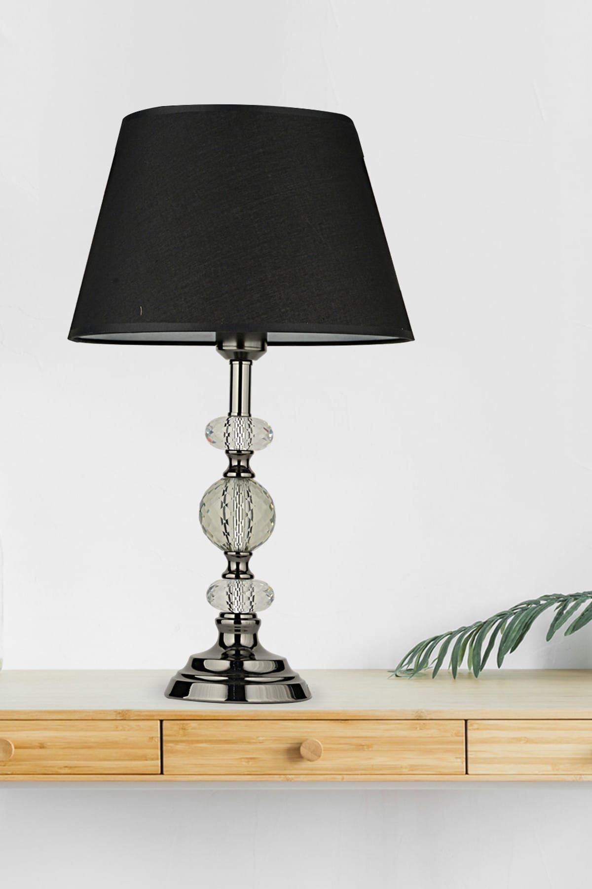 Hmydesign Muduligt Une Abajur Platin Siyah