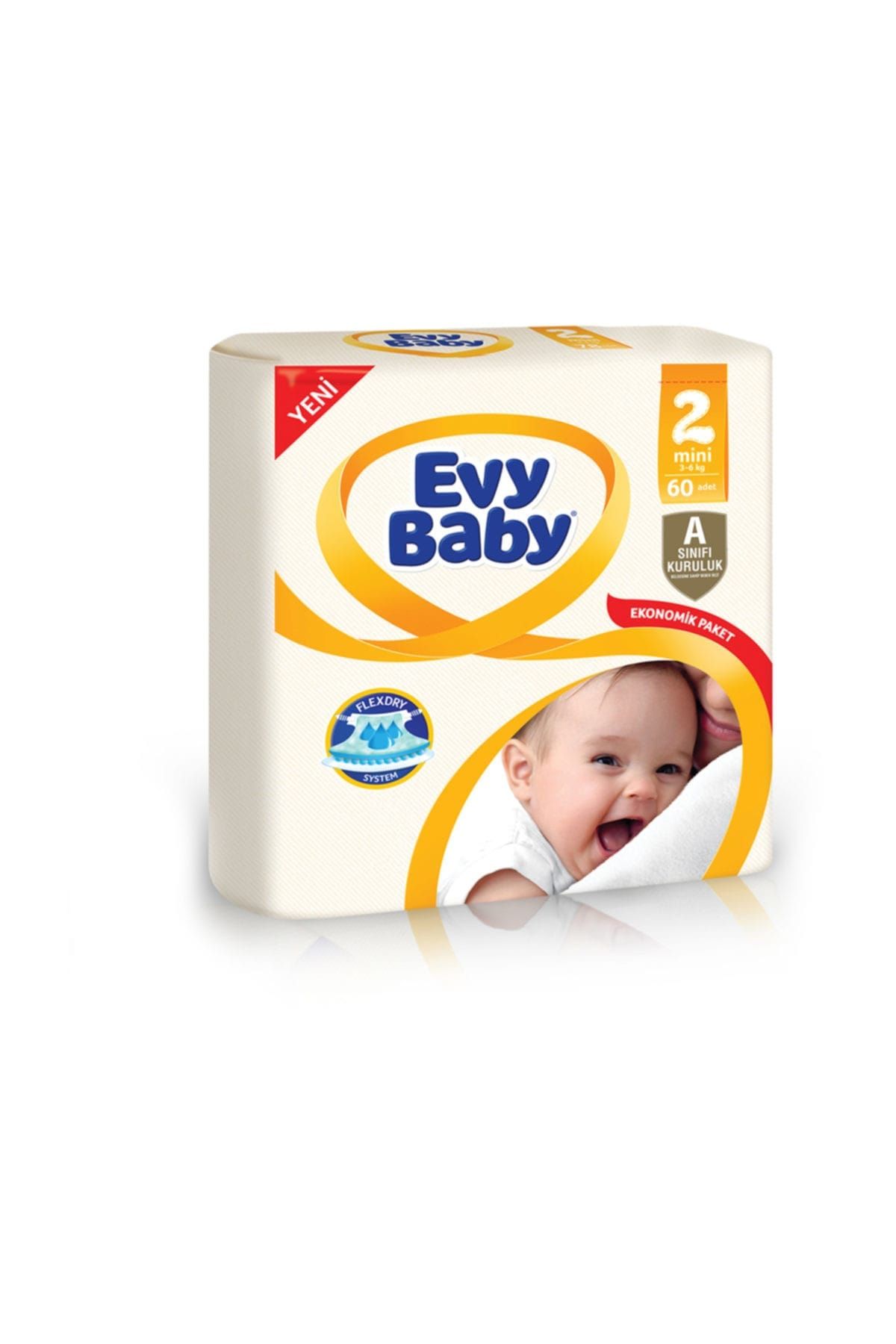 evy baby bebek bezi mini 2 beden jumbo paket 60 adet fiyati yorumlari trendyol