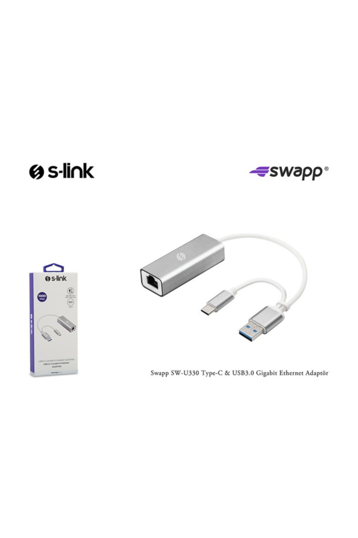 SLINK Swapp Sw-U330 Type-C Usb3.0 Gigabit Ethernet