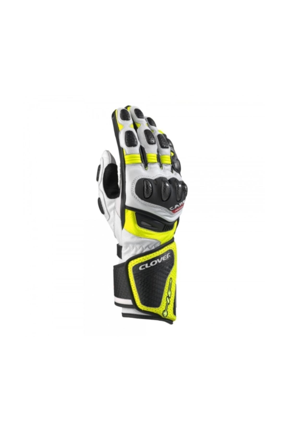 Clover RS-8 Kanguru Derisi Sarı/Beyaz Eldiven