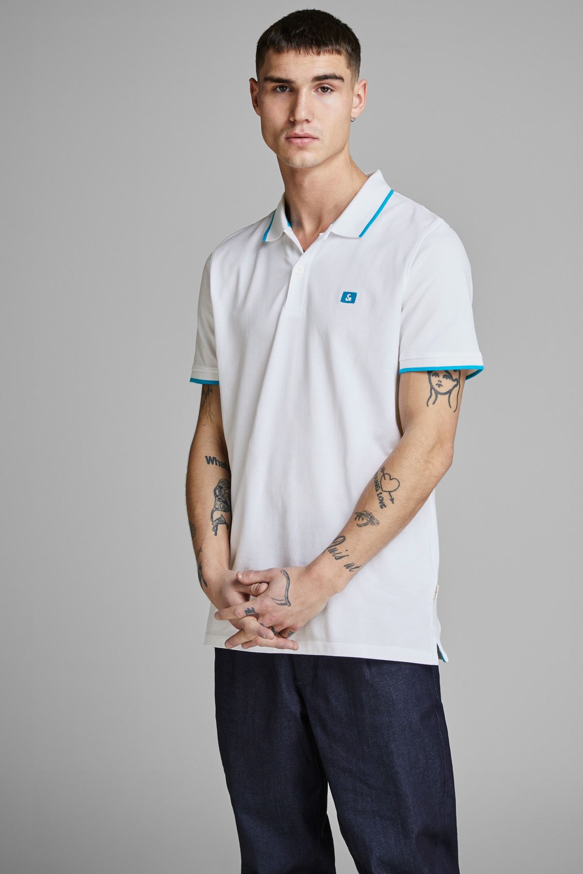 Jack & Jones Polo Yaka T-shirt - Stone Polo SS 12147114