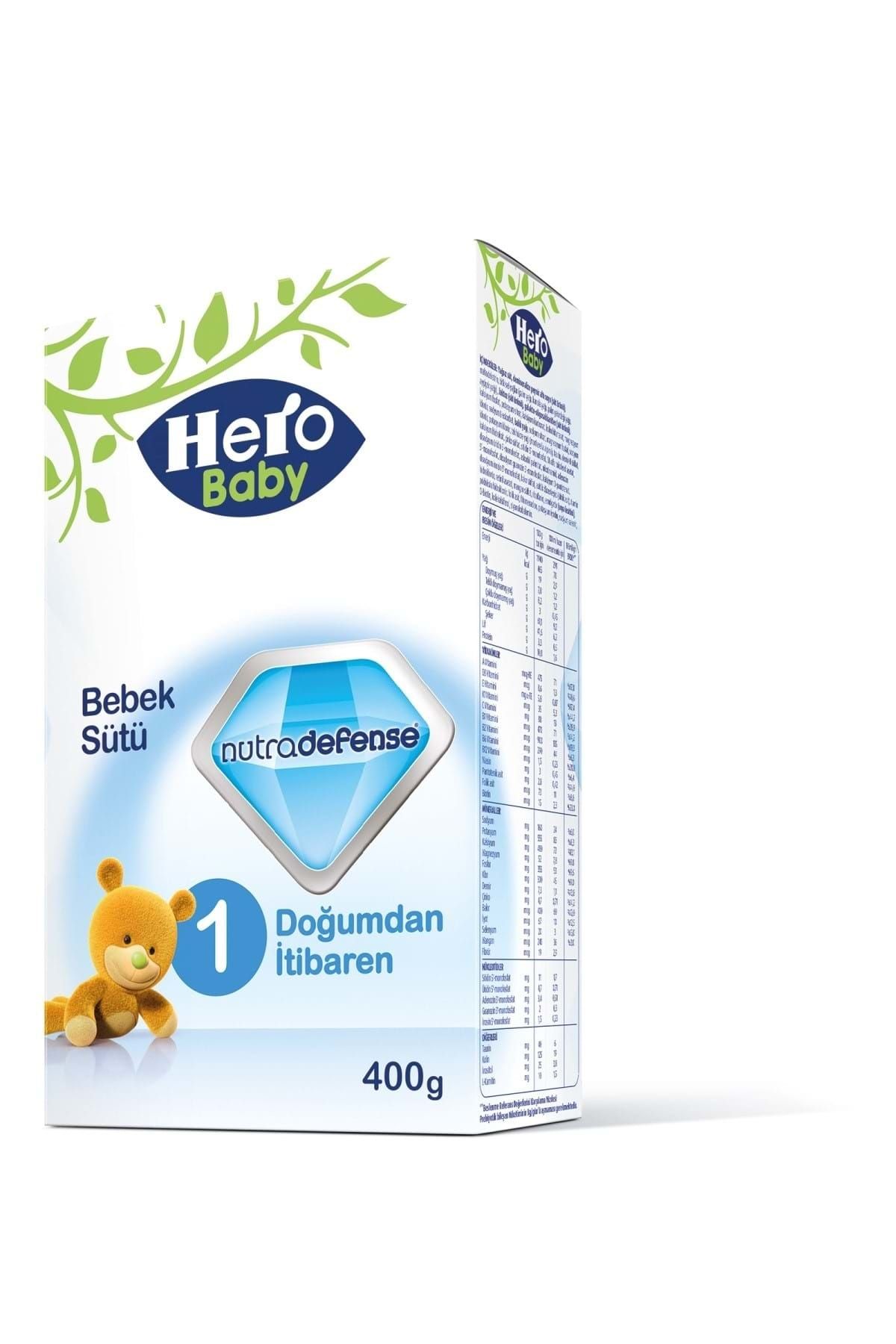 hero baby nutradefense bebek sutu 400gr no 1 0 6 ay fiyati yorumlari trendyol