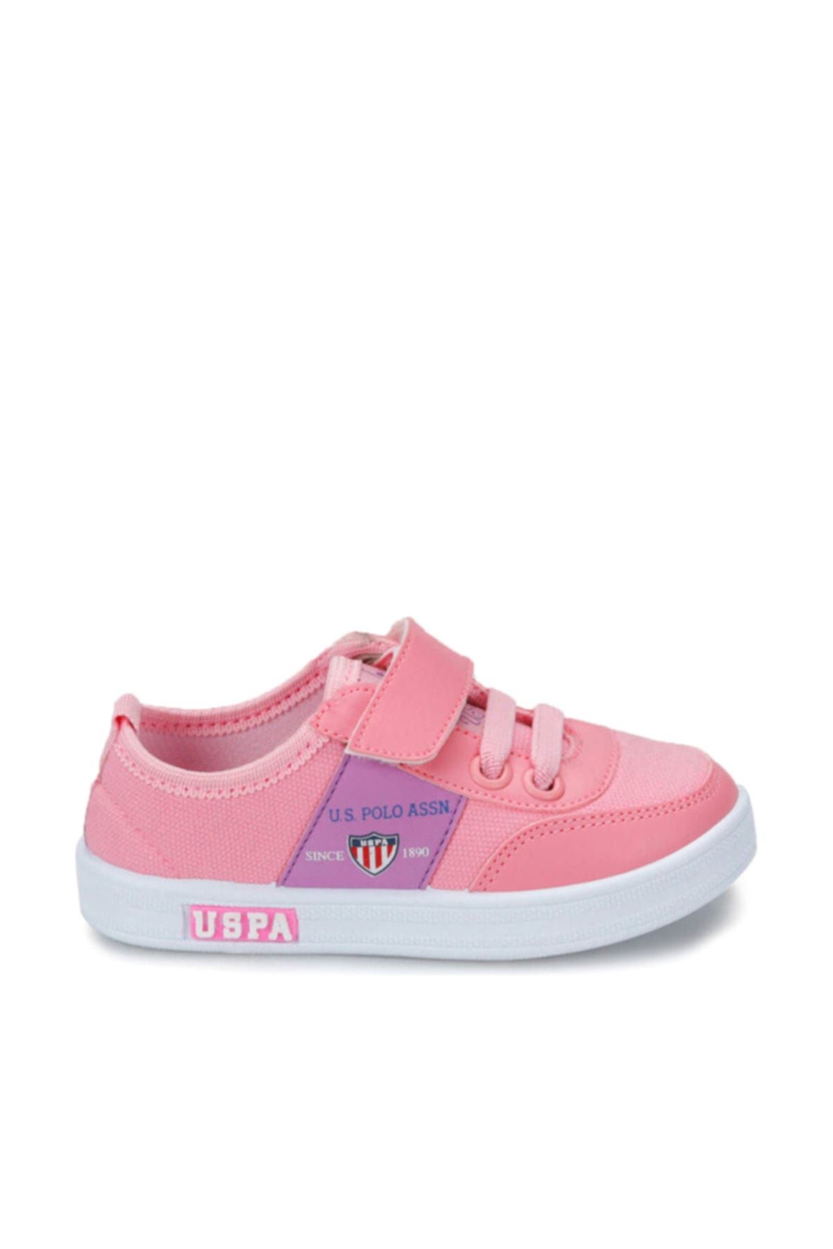 us polo assn cameron textile pembe kiz cocuk ayakkabi 100367021 fiyati yorumlari trendyol